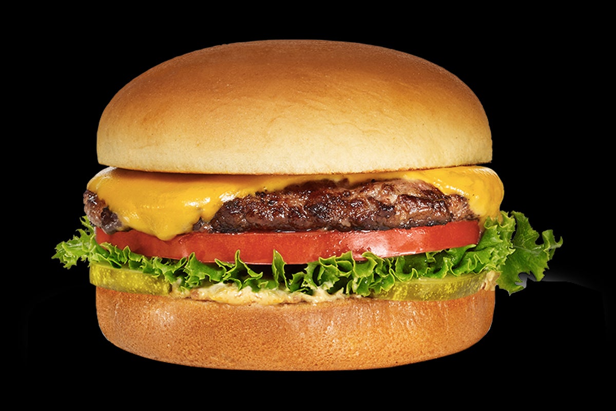 Menu cheese burger (120gm steak)