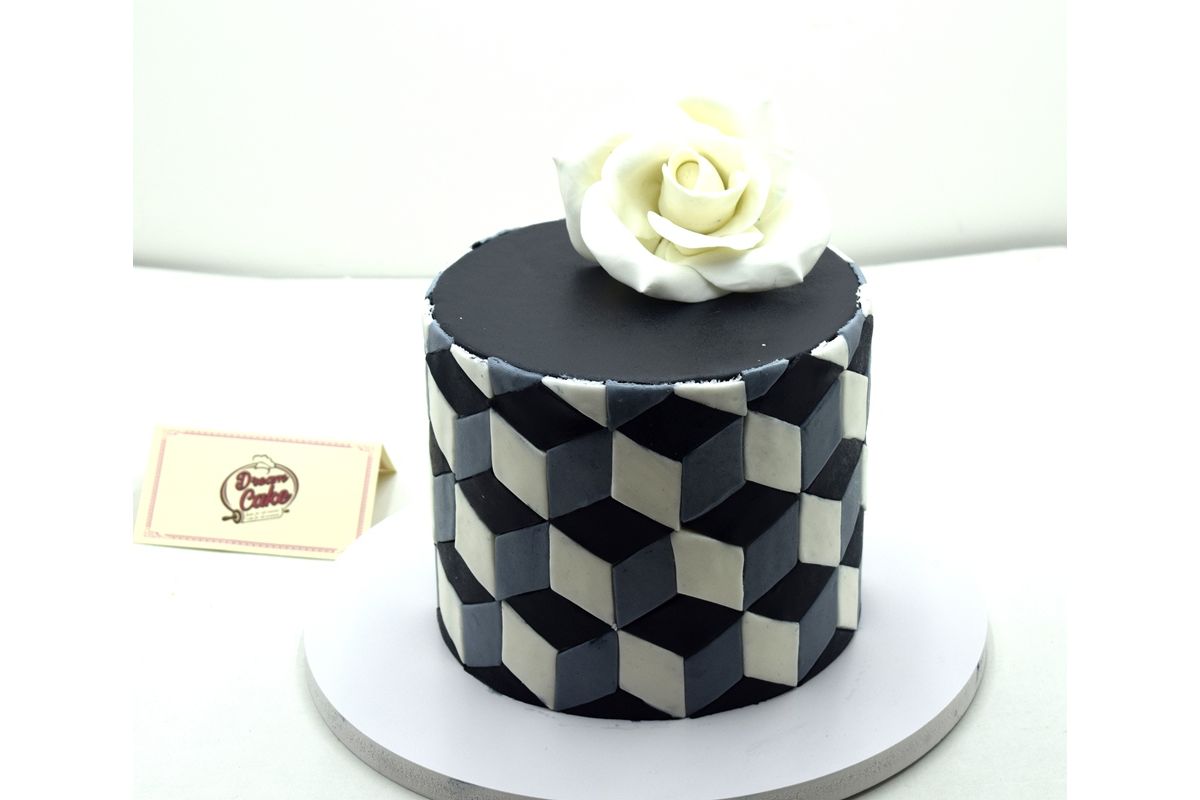 Optical Illusion Cake (6 Inches) (Serves 6-8 Persons)