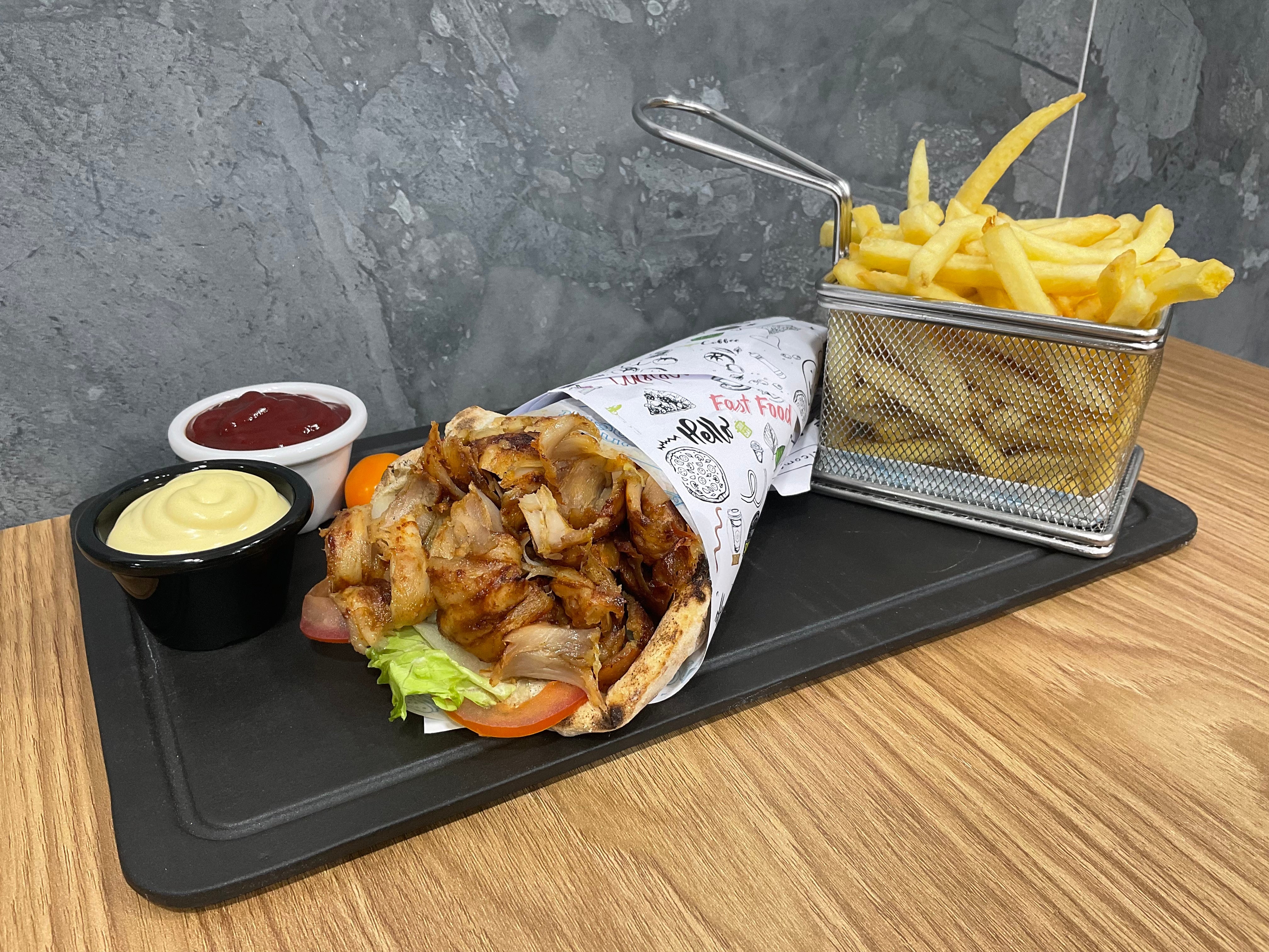 Cheese naan kebab