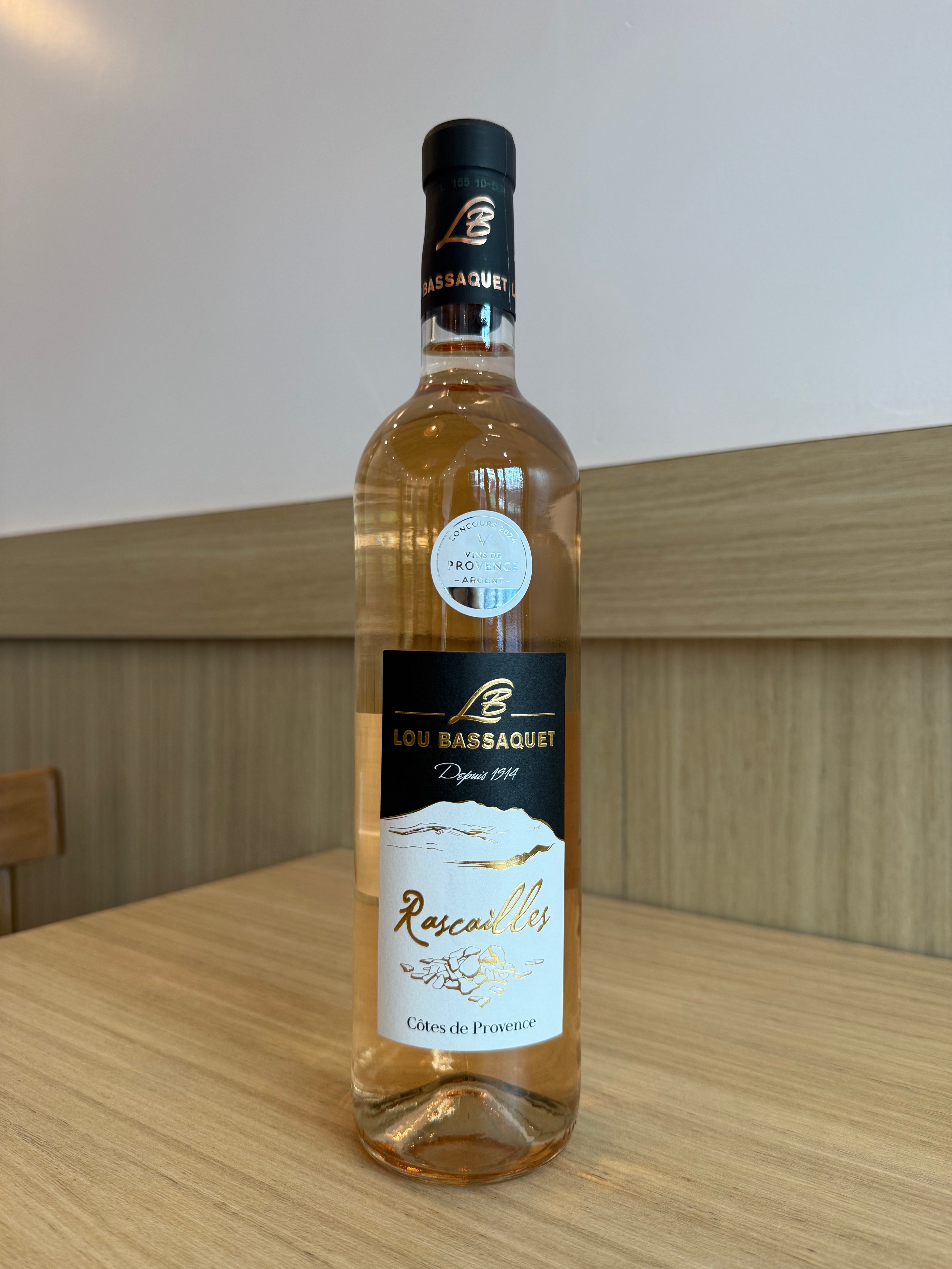 vin rosé AOC CÔTES DE PROVENCE CELLIER LOU BASSAQUET