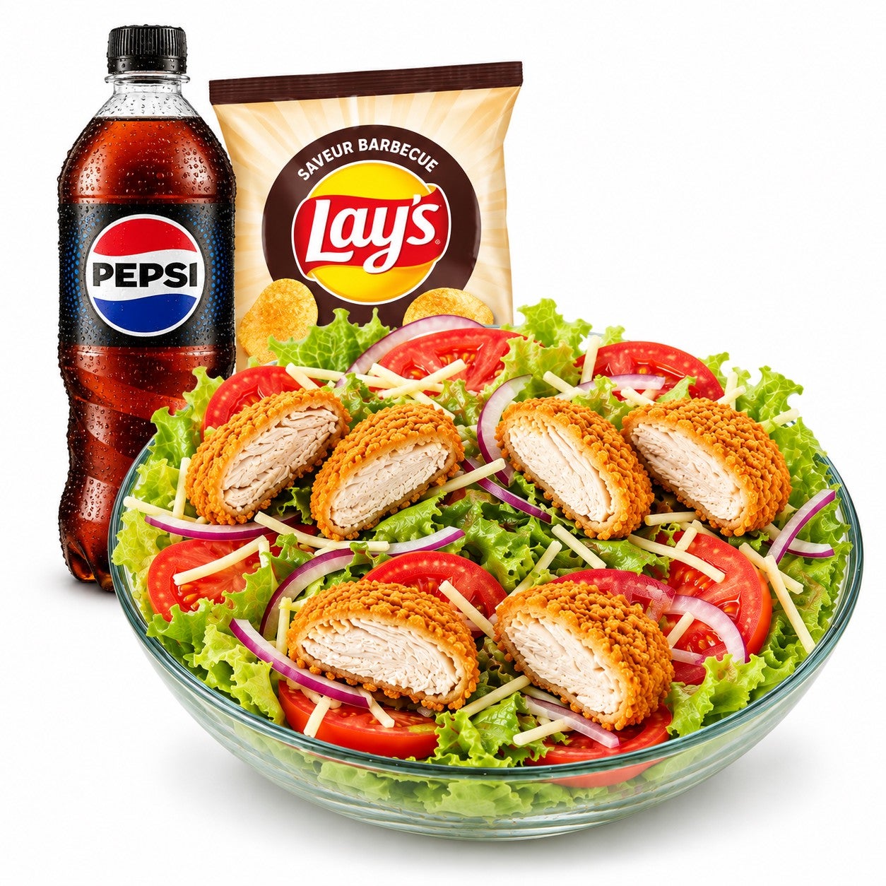 Menu Salade Crunchy Chicken & Cheddar 