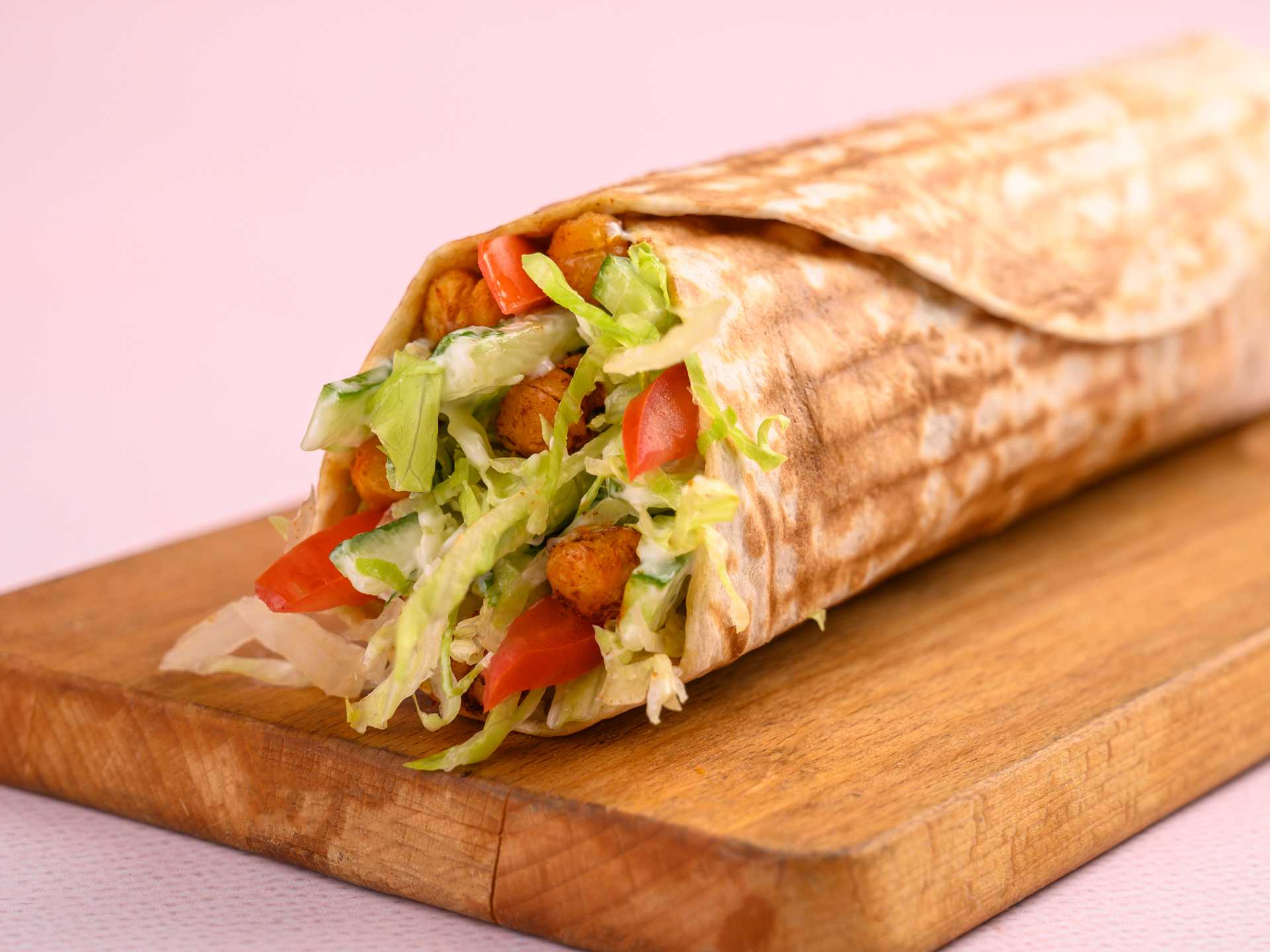 Roasted Chickpea Wrap