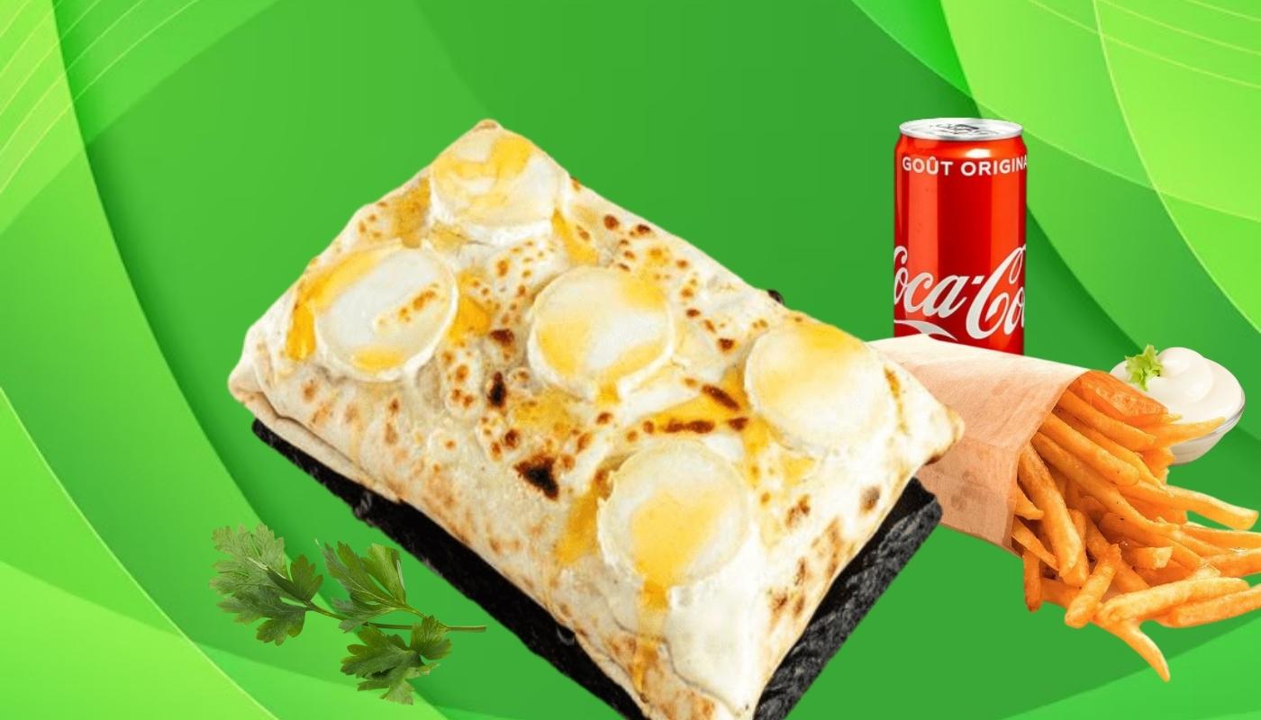 Menu Tacos gratiné au chèvre-miel