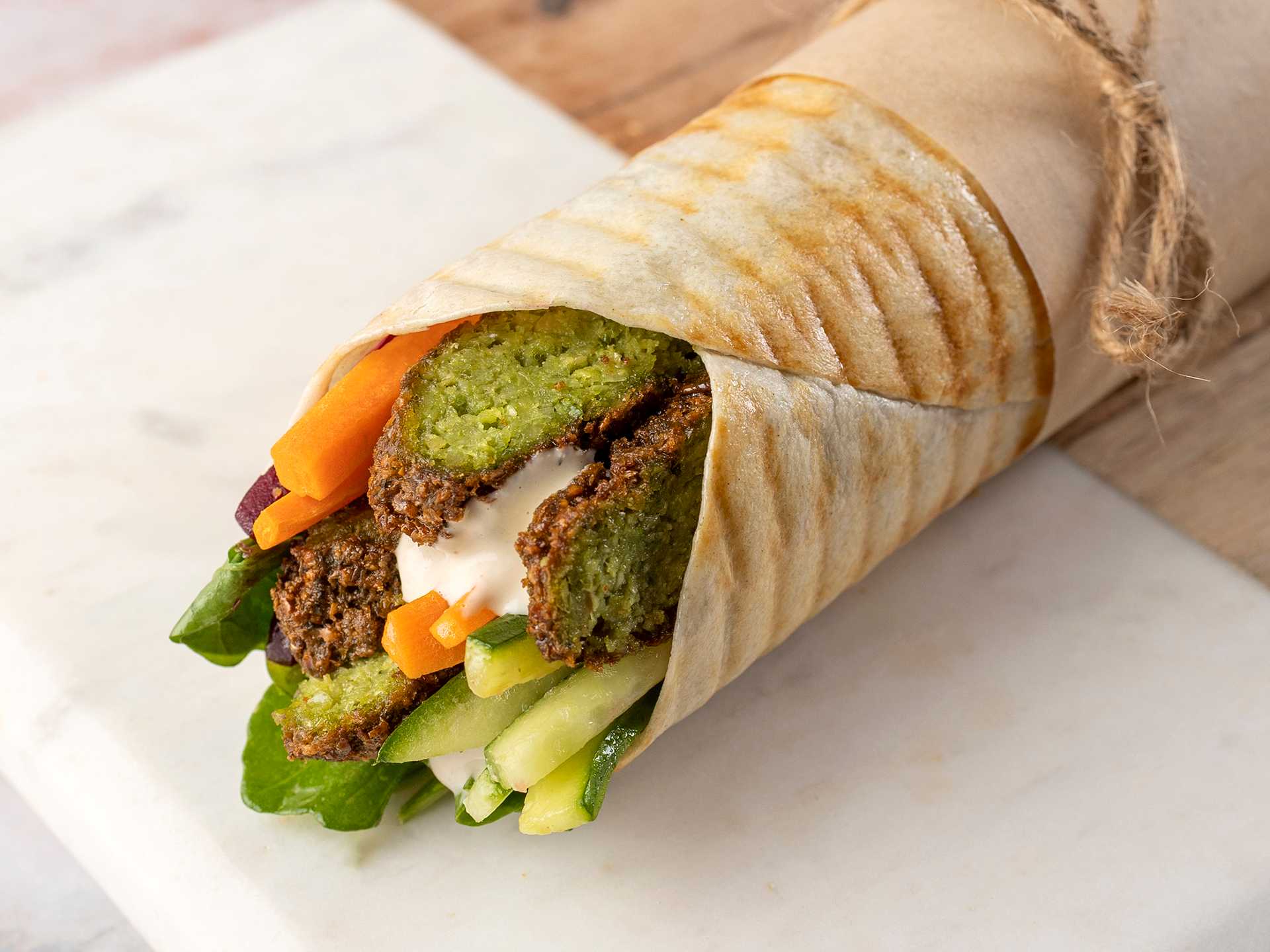 Falafel Beetroot Wrap