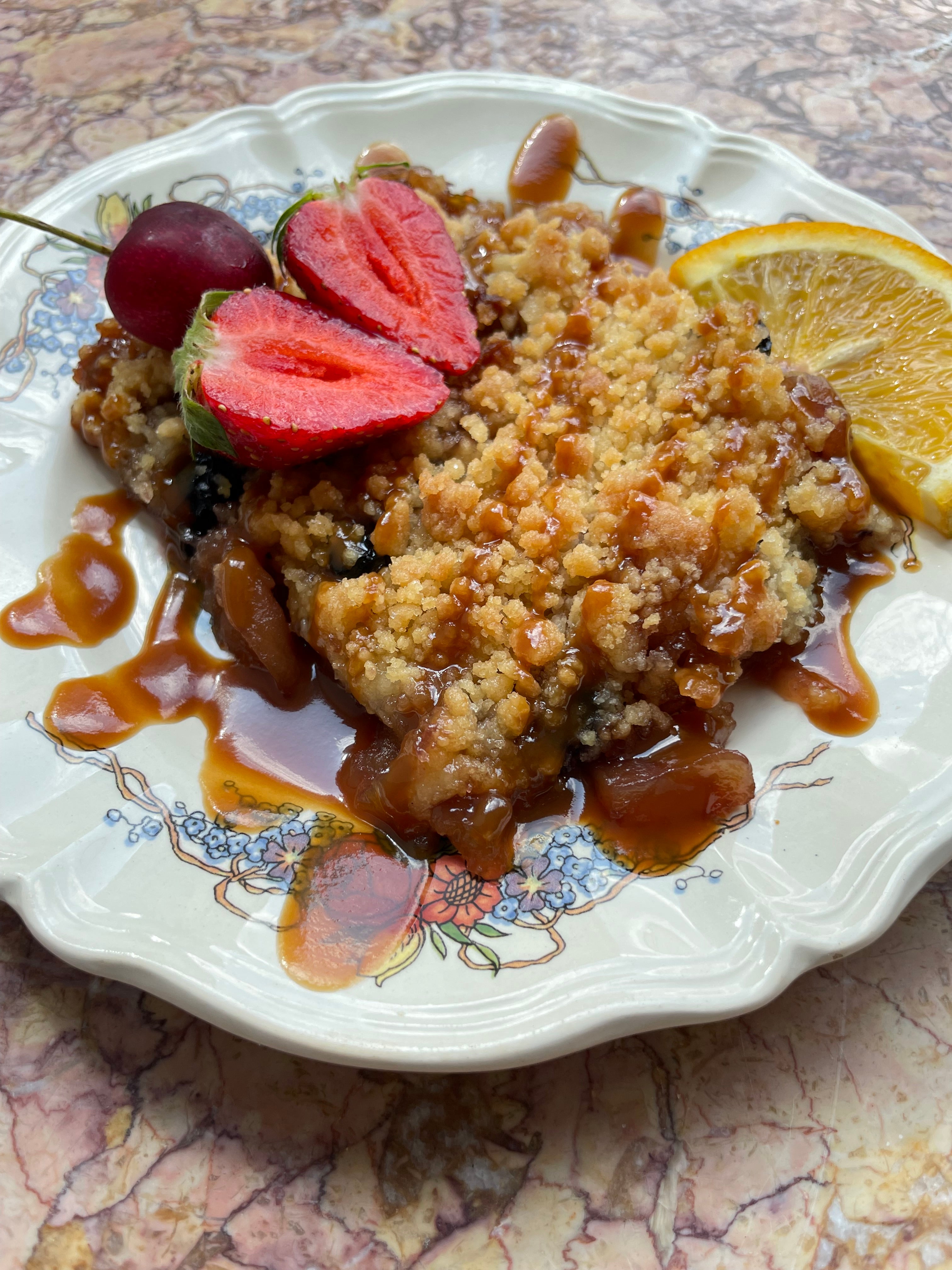 🫐 Crumble pommes-myrtilles