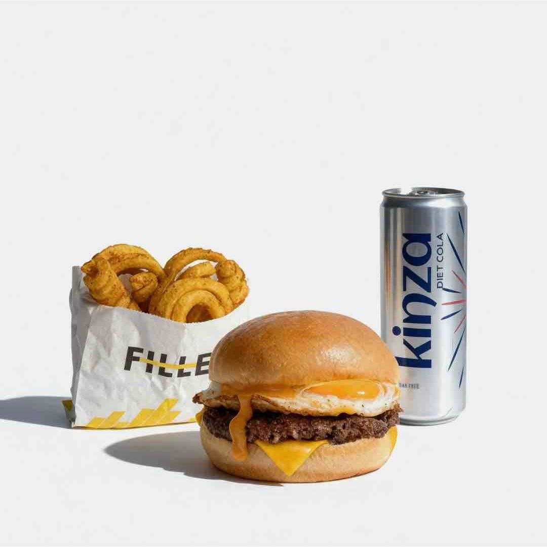 Egg burger meal