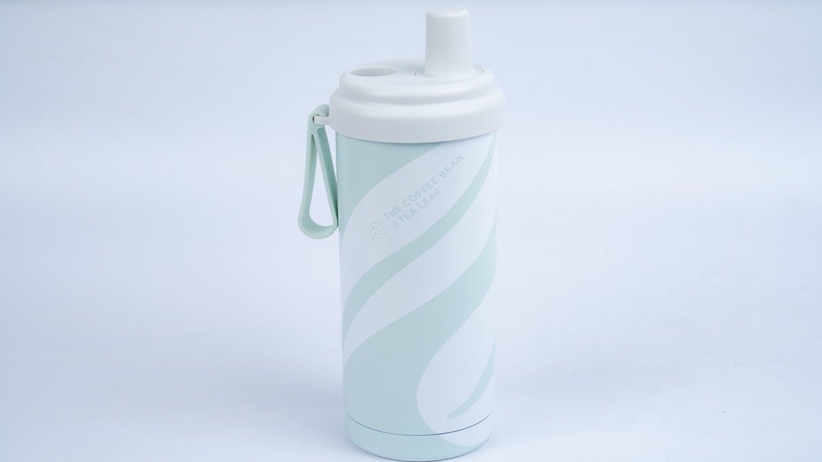 Swirl tumbler with magnetic lid - green