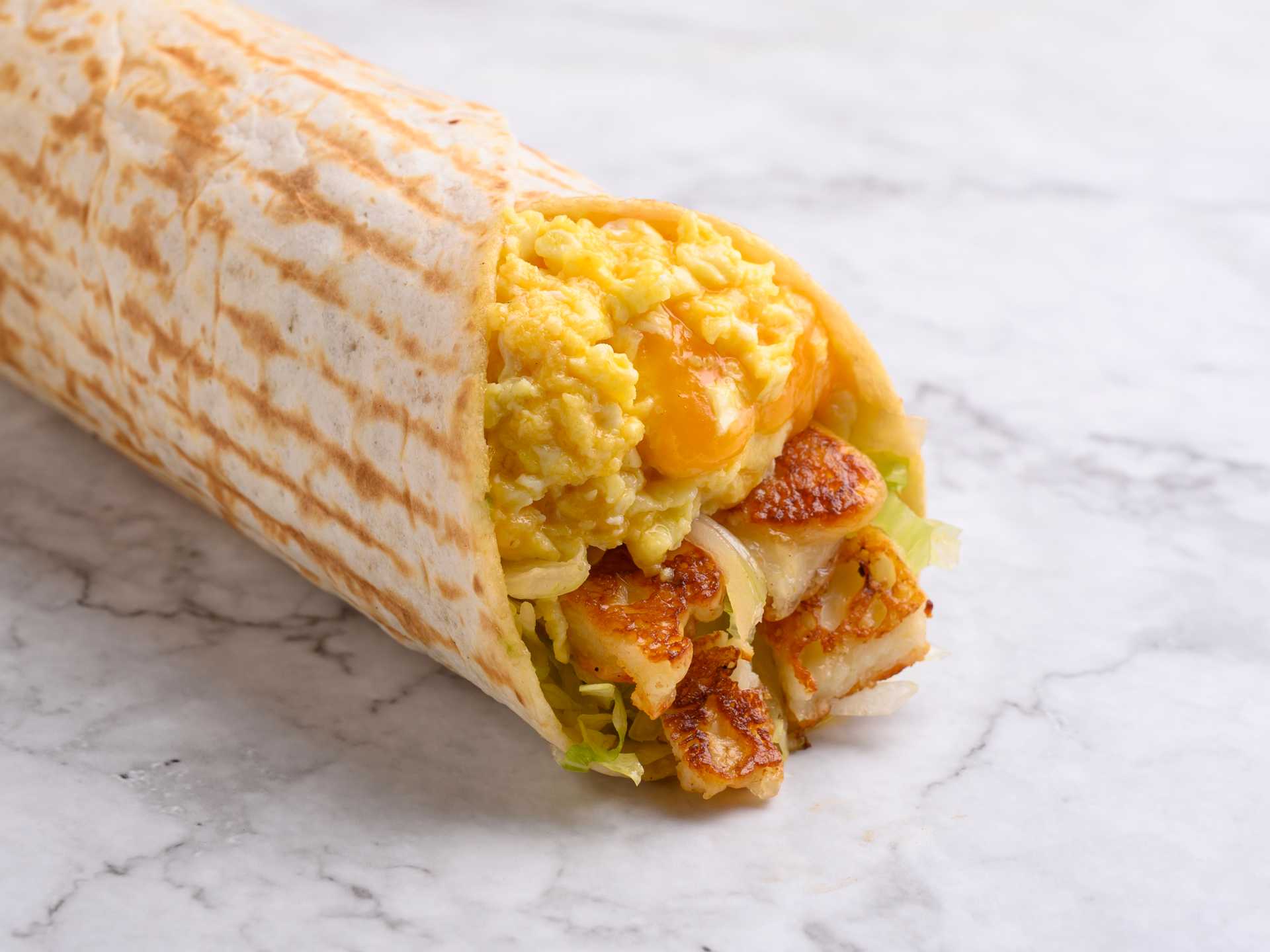 Halloum & Egg Wrap