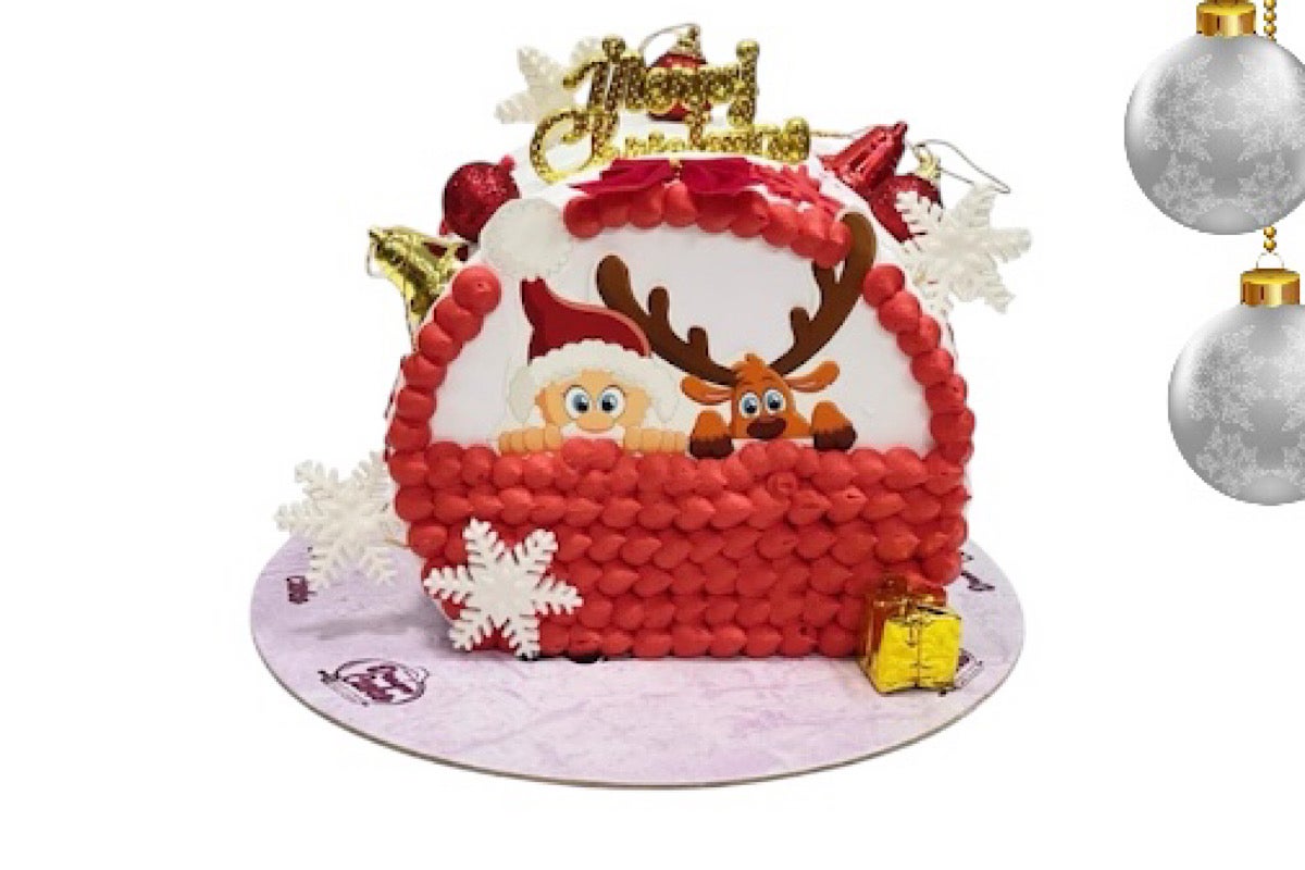 Red Christmas Cake