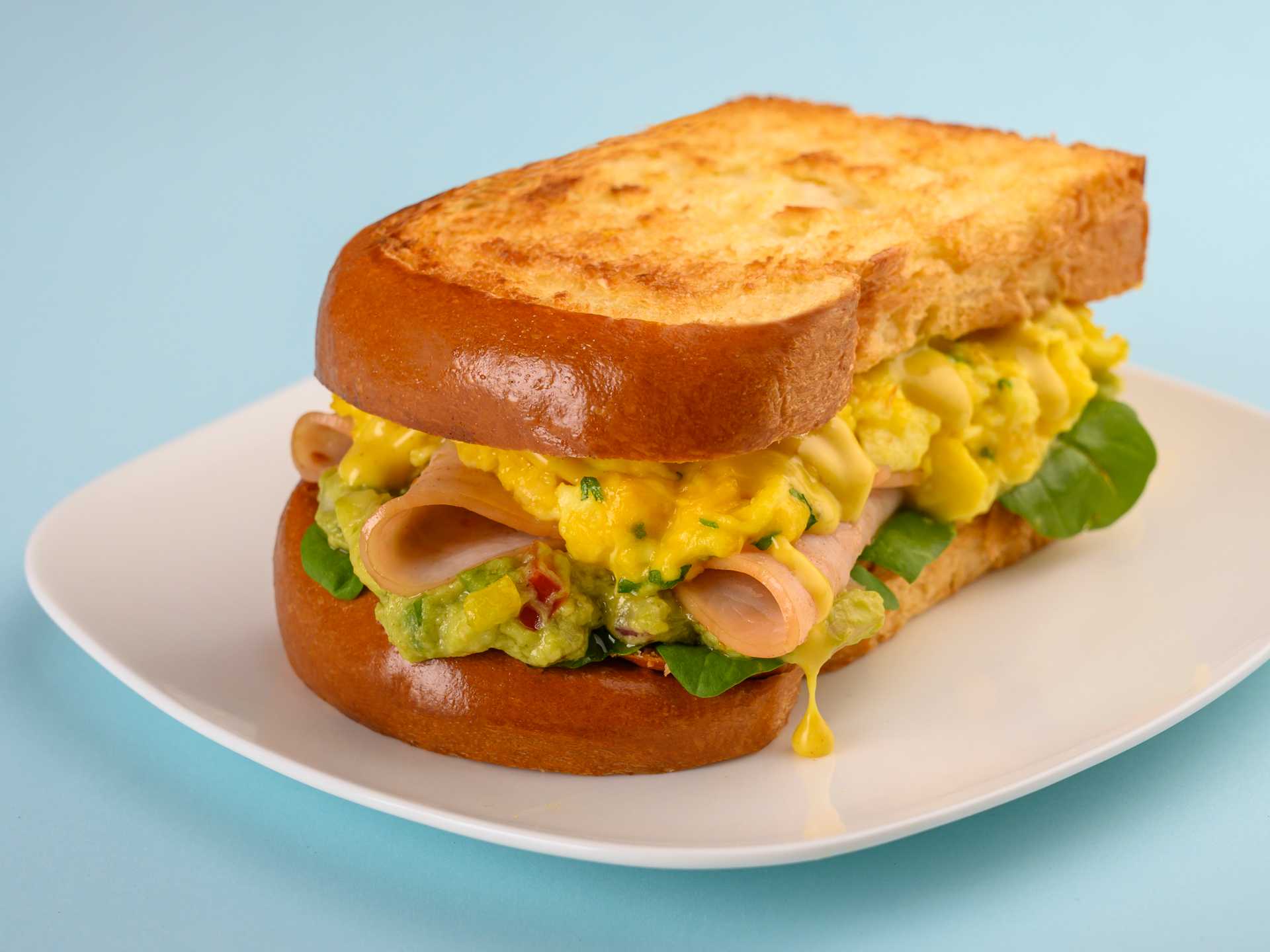 Smoked Turkey Egg Sandwich