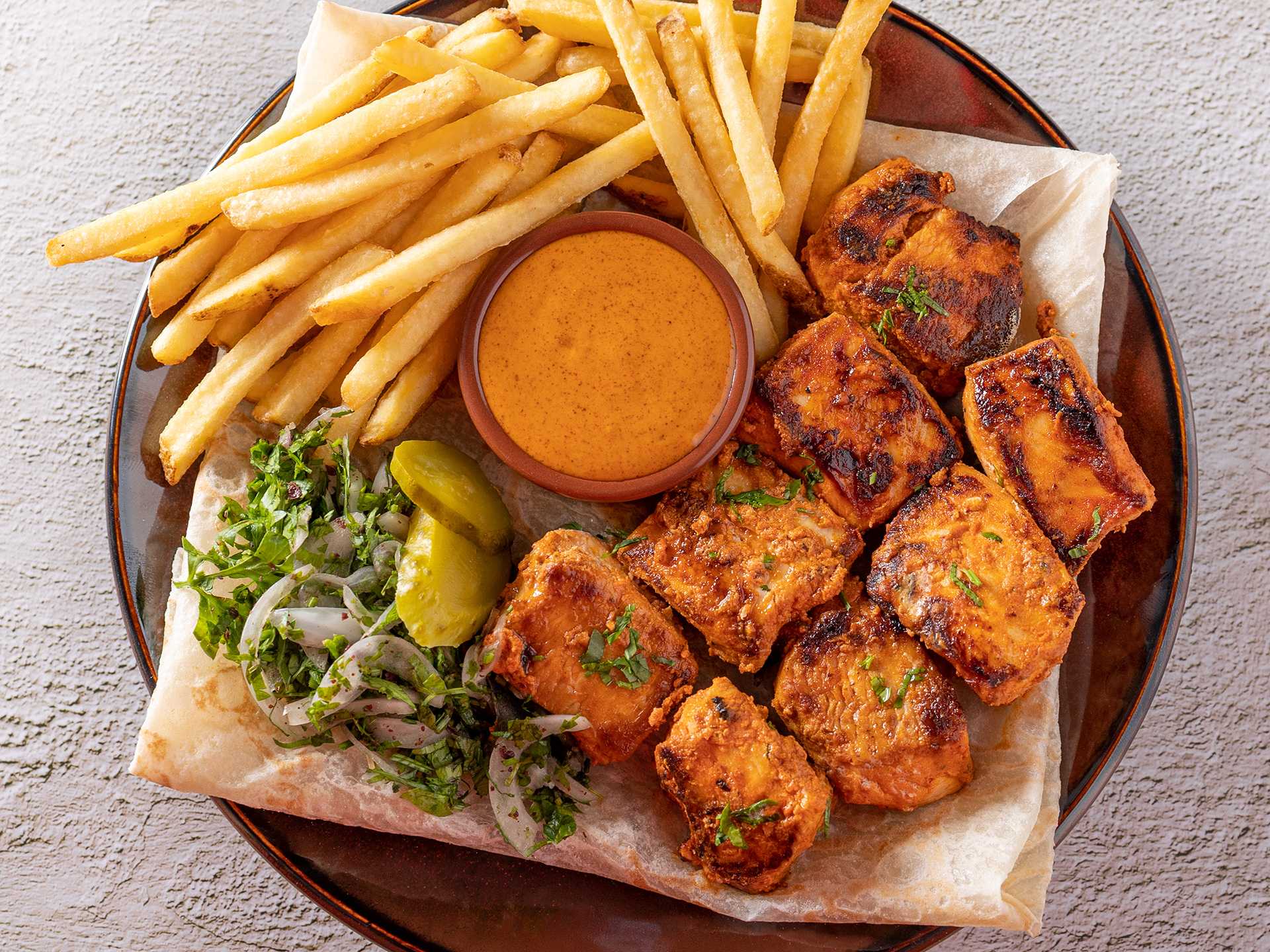 Spicy Tawook Platter