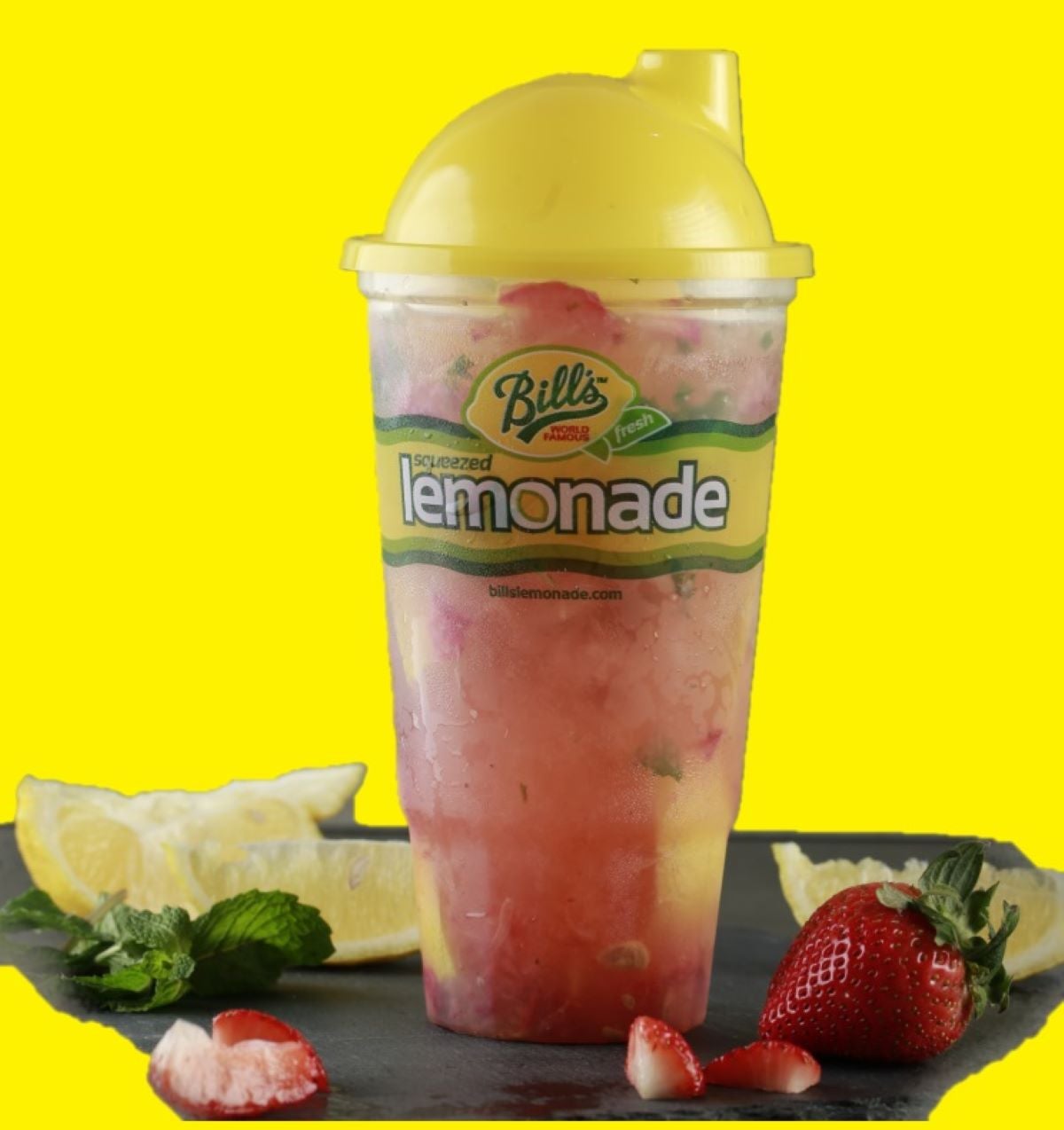 Strawberry And Mint Bill's Lemonade