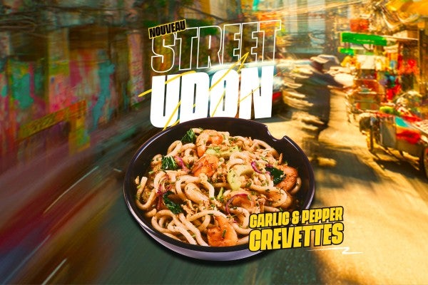 STREET UDON - GARLIC & PEPPER CREVETTES