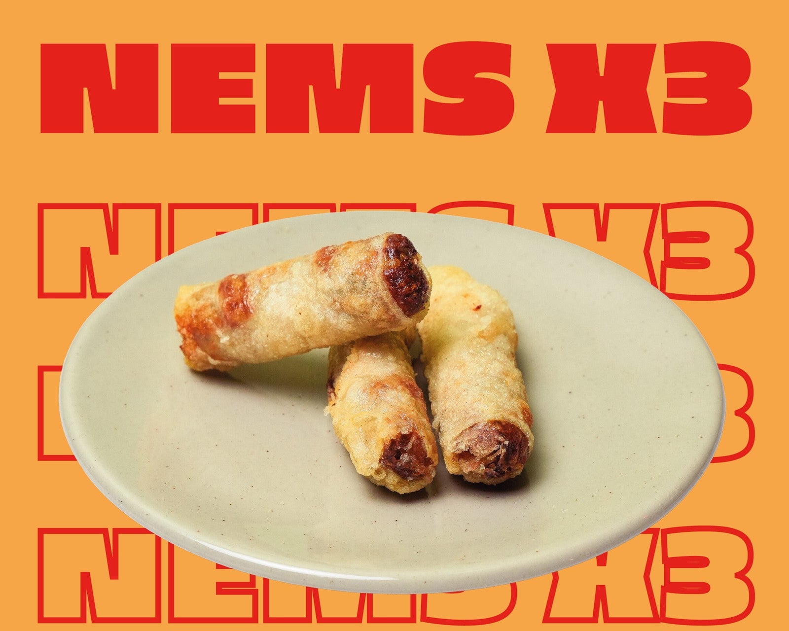 Nems au poulet x3.