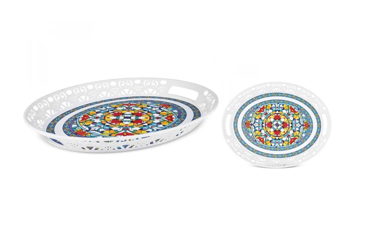 Karaca Oval Tray 45 x 35 cm
