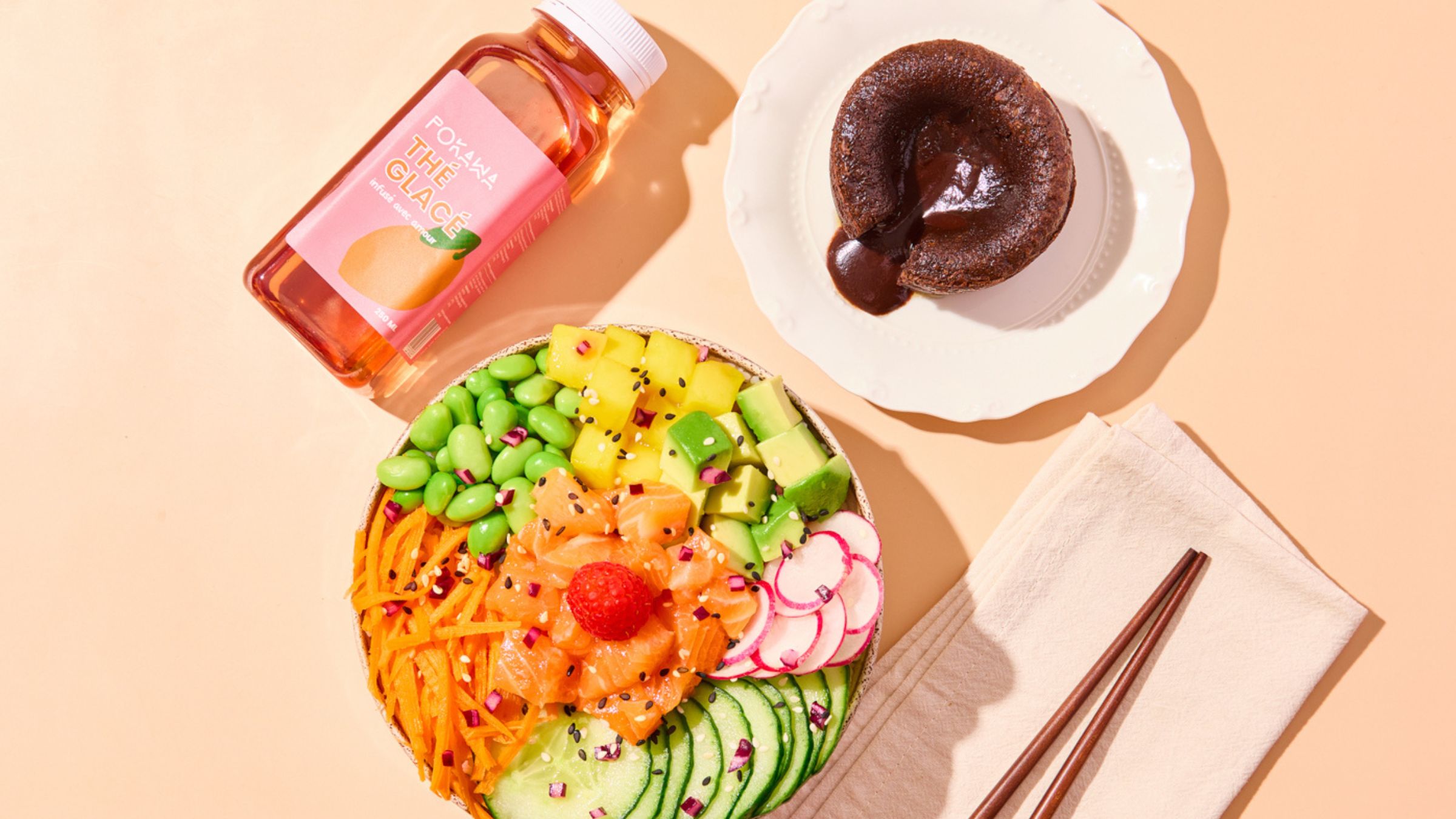 Formule Poké + Boisson + Dessert