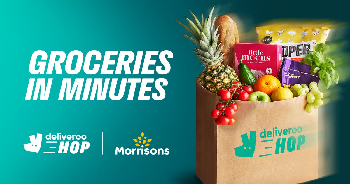 Deliveroo HOP with Morrisons delivery from Hop Battersea 1 Order with