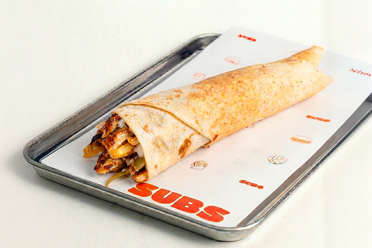 Chicken Shawarma Saj Bread