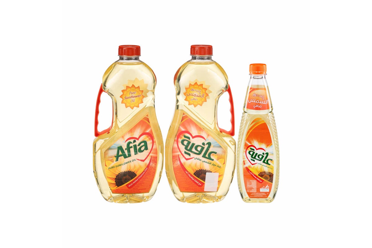 Afia Sunflower Oil Bundle - 2x1.5L & 750ml
