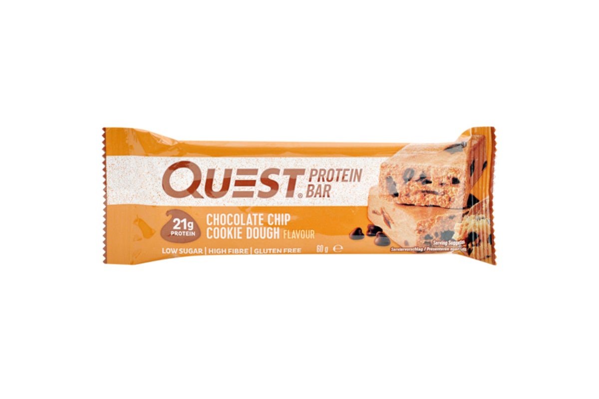Quest Chocolate Chip Cookie Dough Flavored Protein Bar, 60g