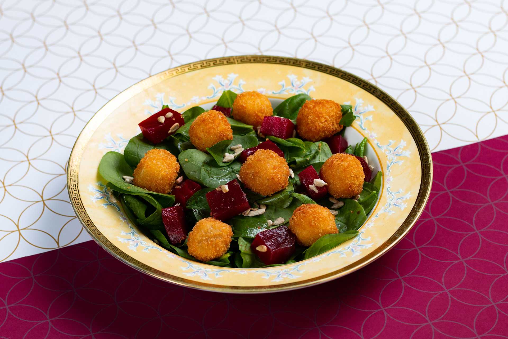 Fried Halloum Salad