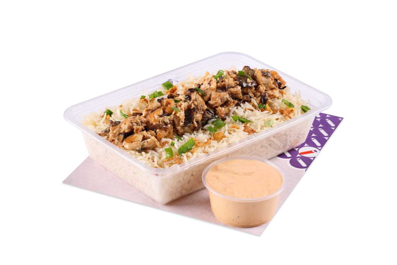 Chicken steak rice dish