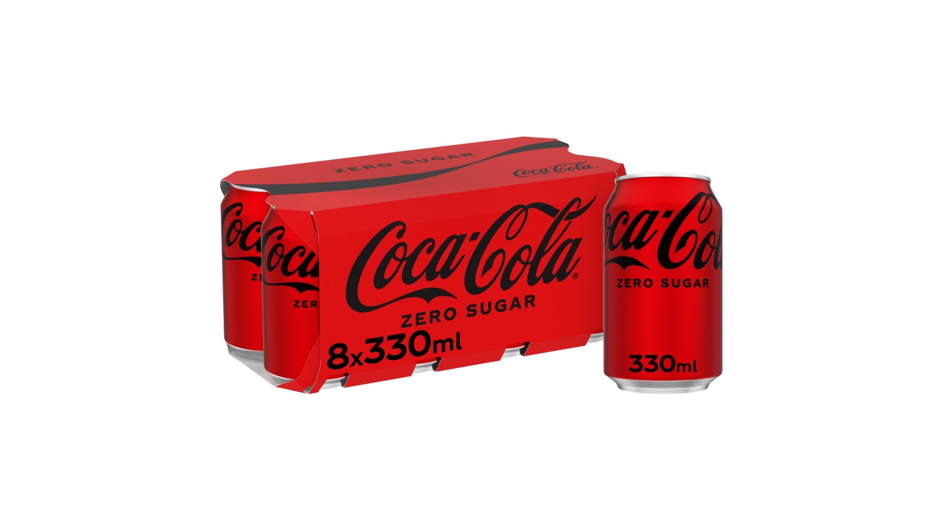Coca-Cola Zero Sugar Cans 8 x 330ml