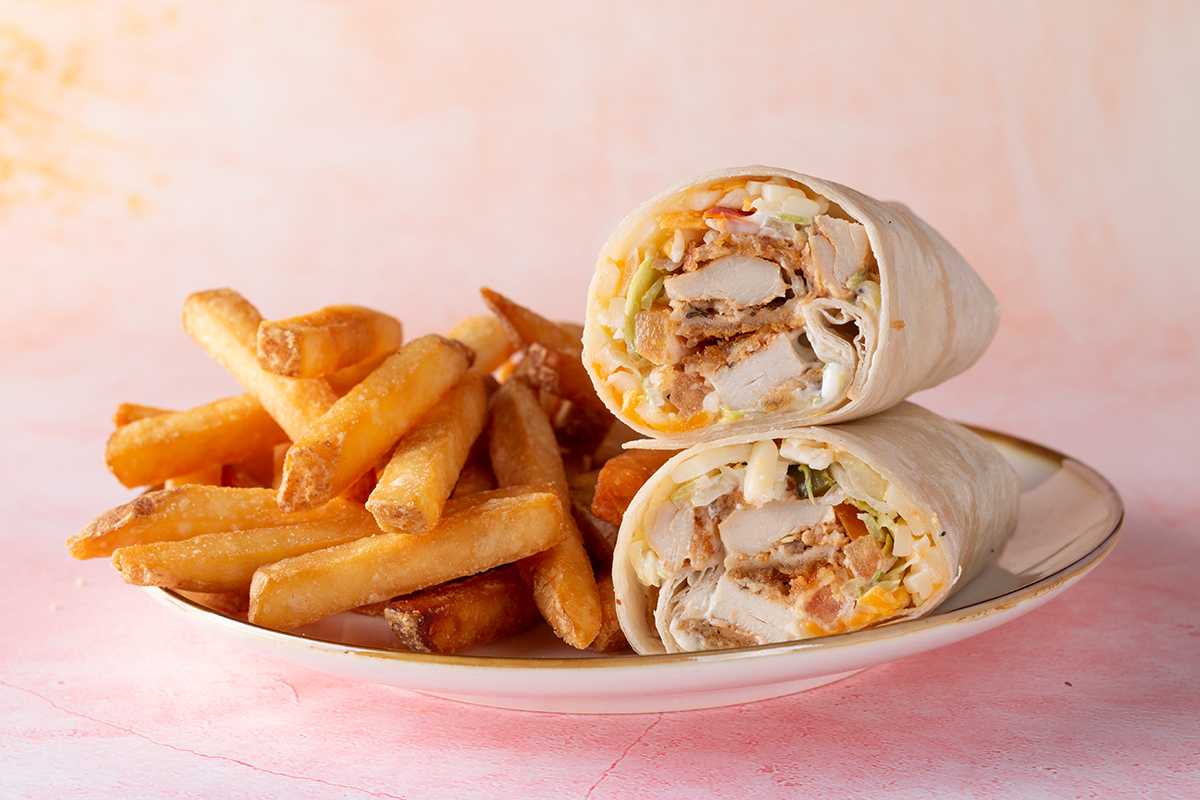 Chicken Wrap & Side