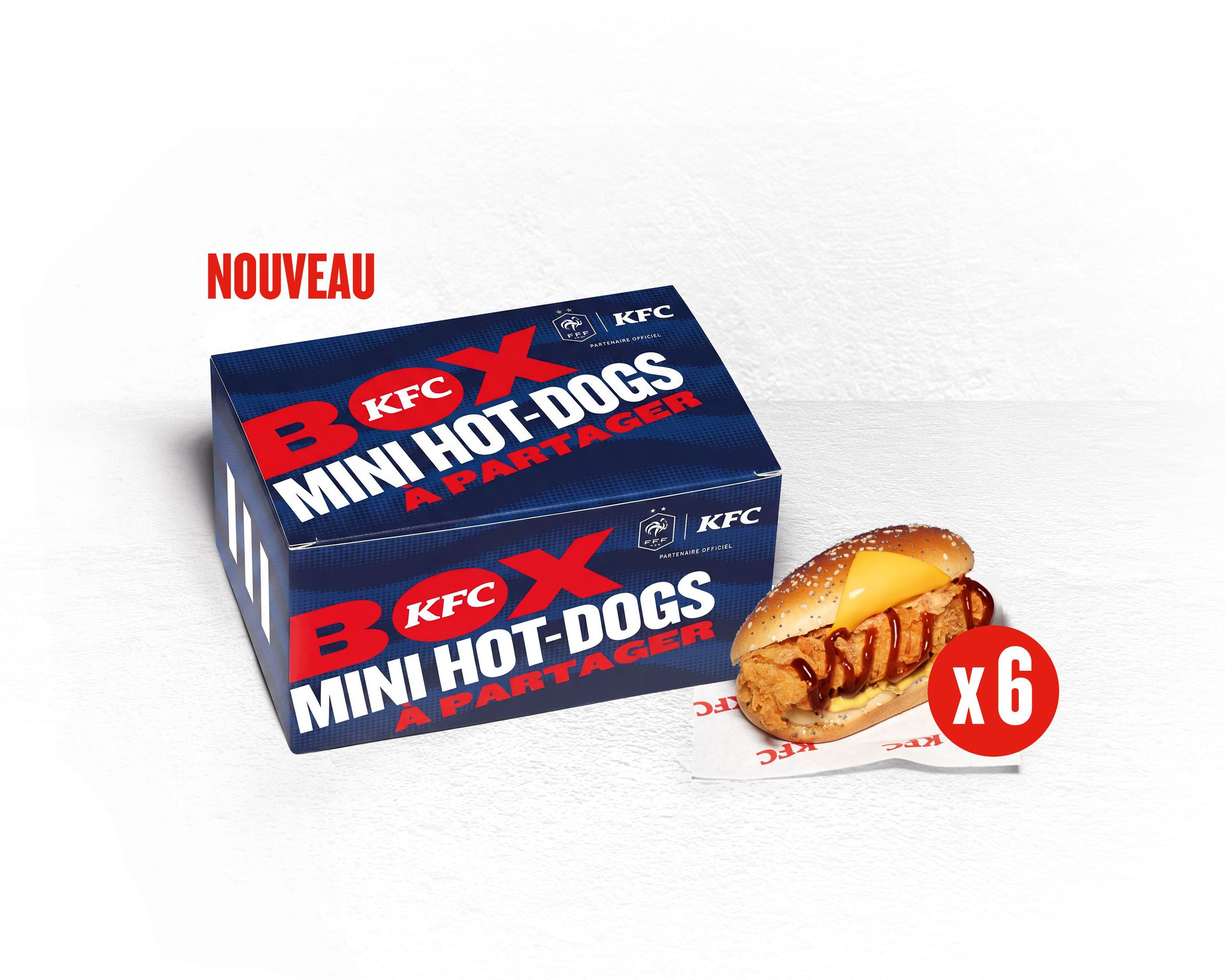 BOX MINI HOT-DOGS A PARTAGER 6BBQ