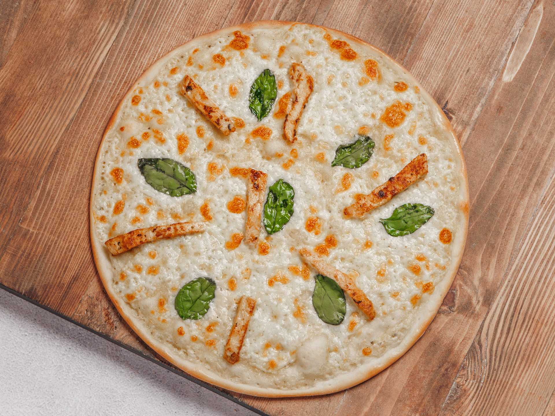 Chicken Spinach Pizza