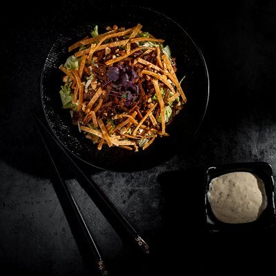 Crispy Beef Brisket Salad