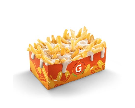 Frites sauce fromagère 