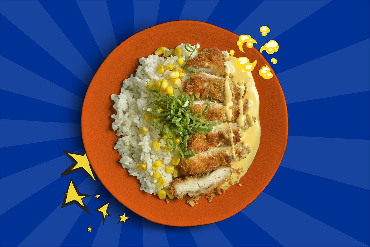 Chicken katsu don cheese