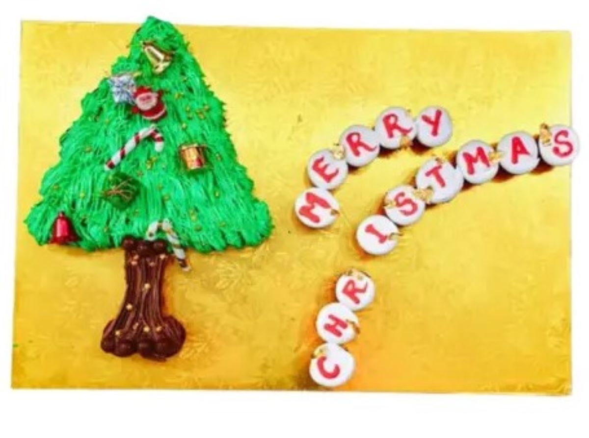 Christmas Tree Cupcake
