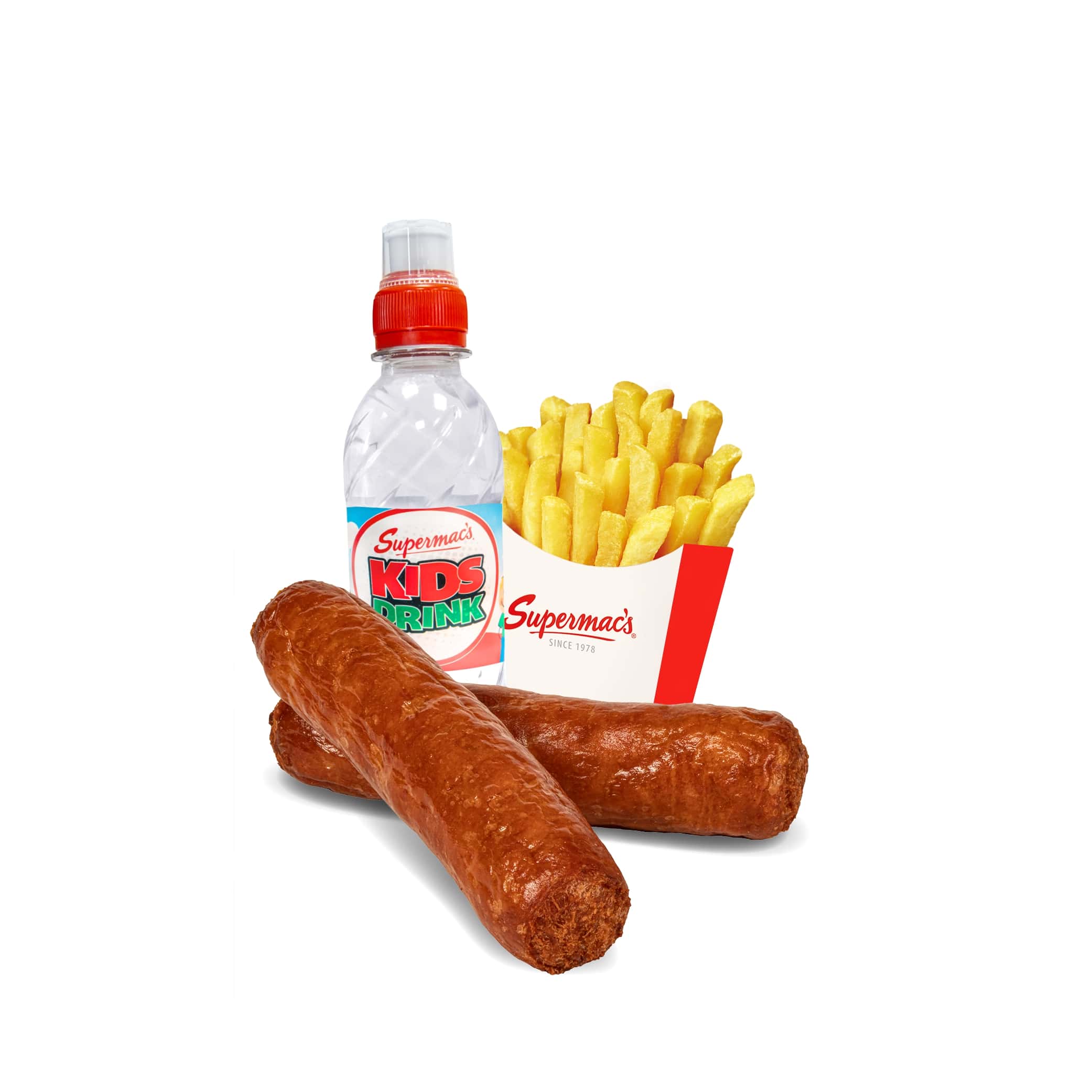 Sausage Portion, Regular Fries and Water