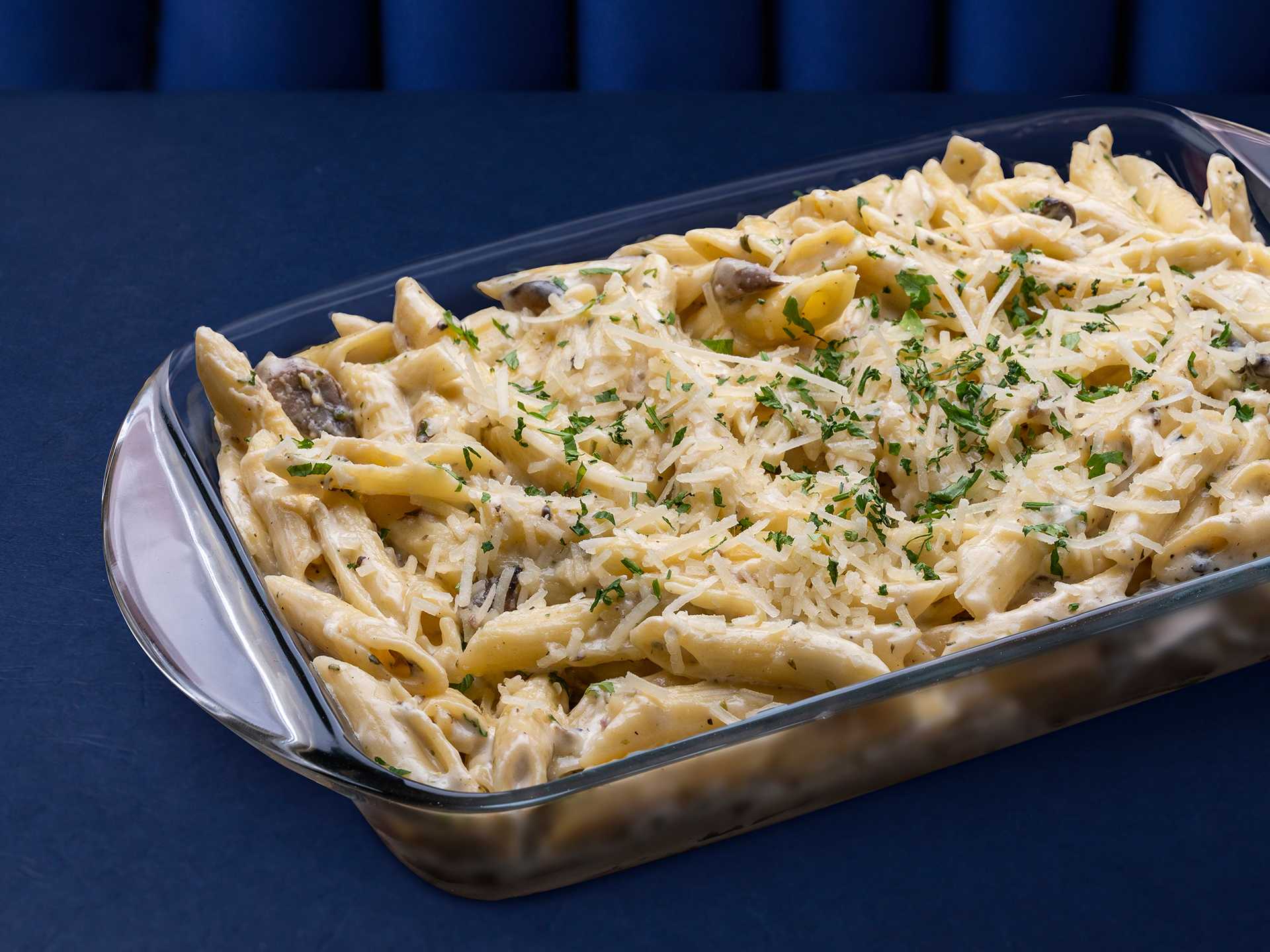 Gathering Alfredo Pasta