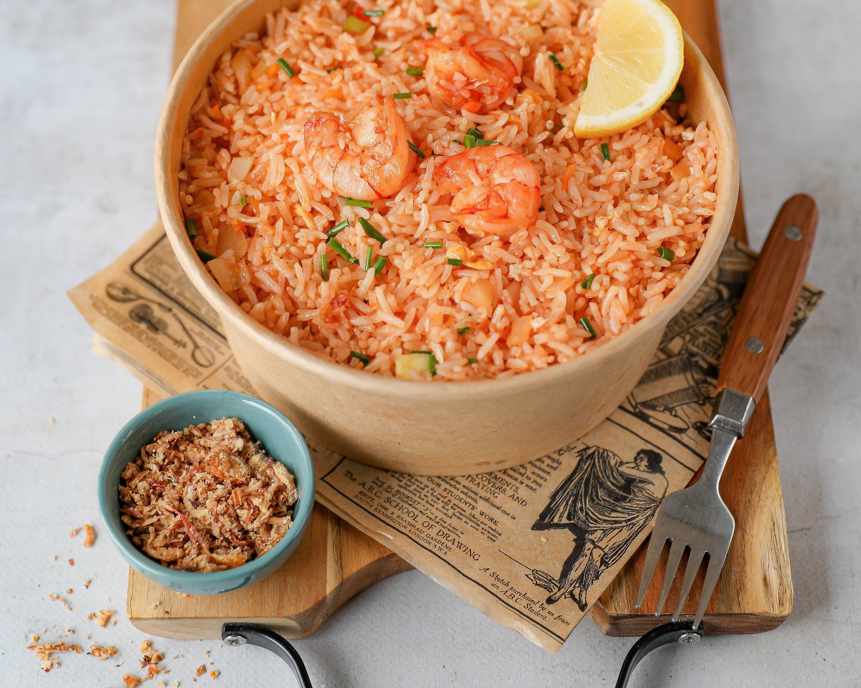 Riz thaï crevettes ananas