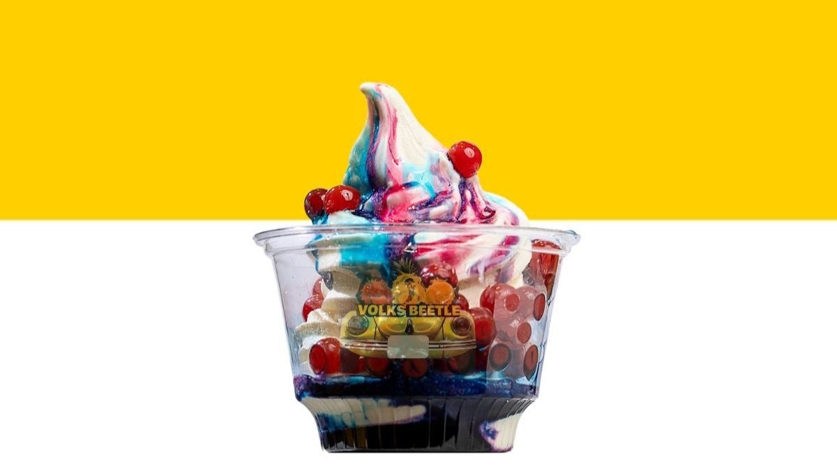 Blueberry Twister ice cream
