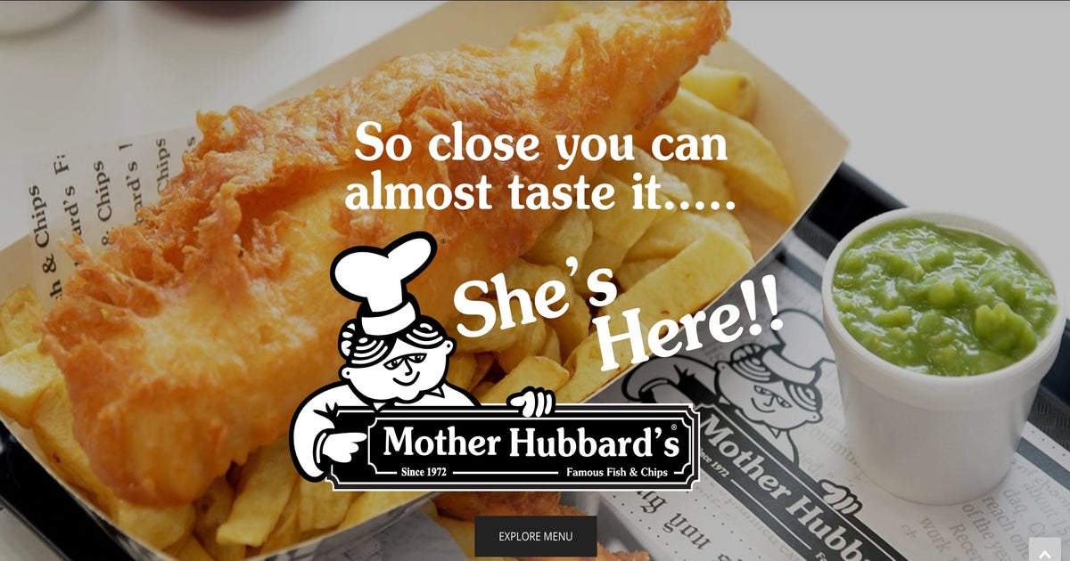 Mother hubbards online menu