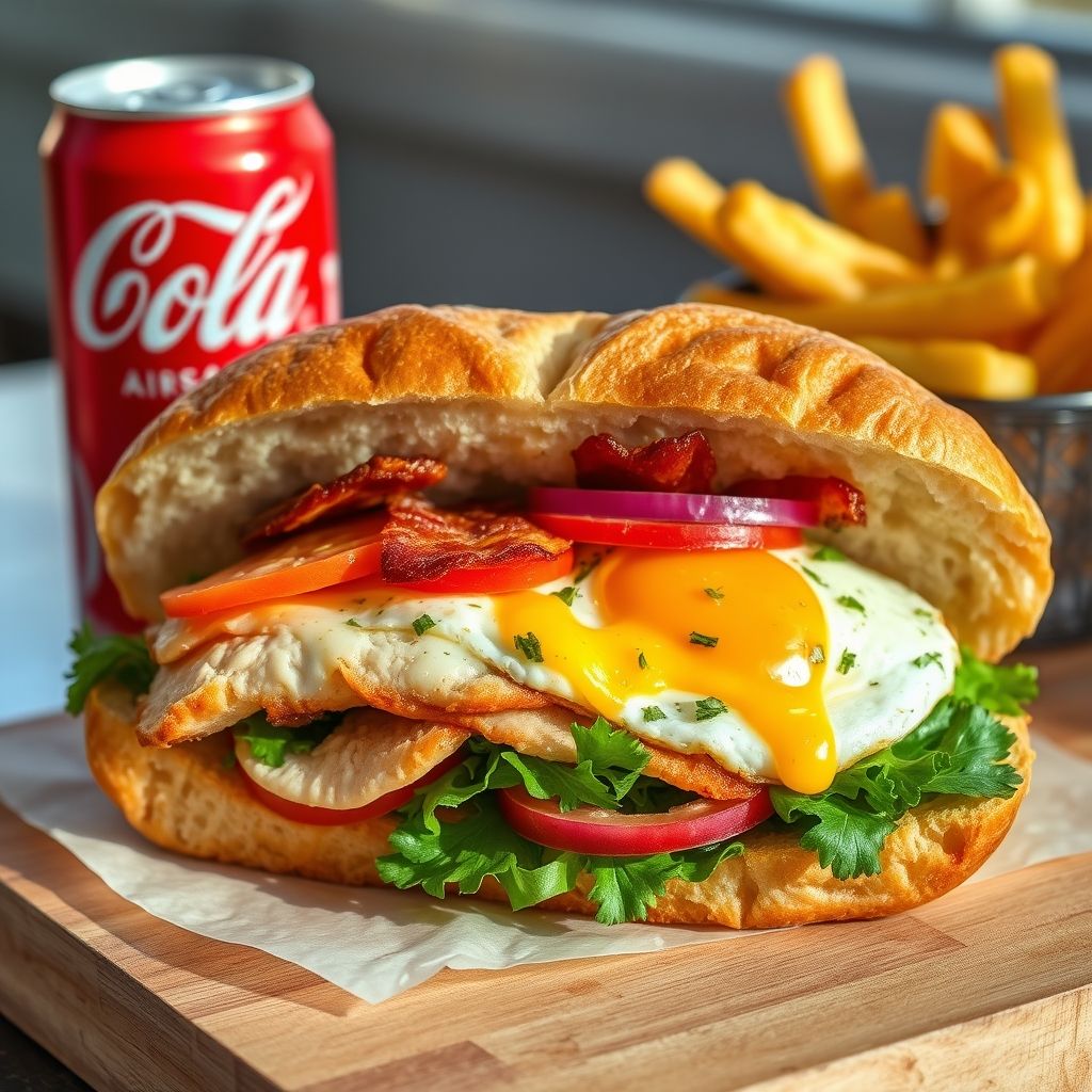 Menu sandwich boursin