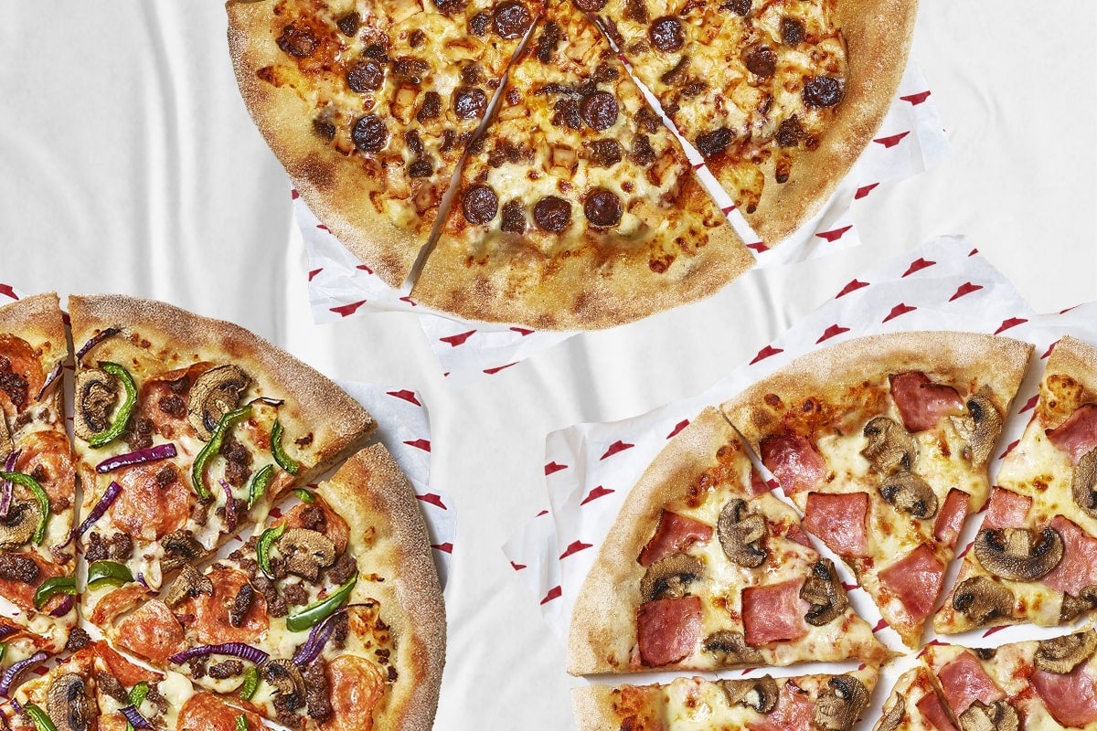 3 Pizzas au choix