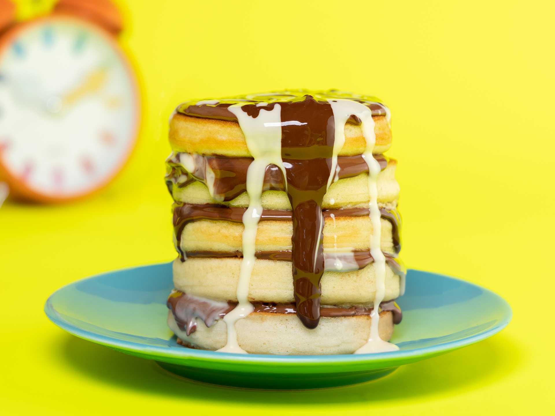 Triple Chocolate Pancakes