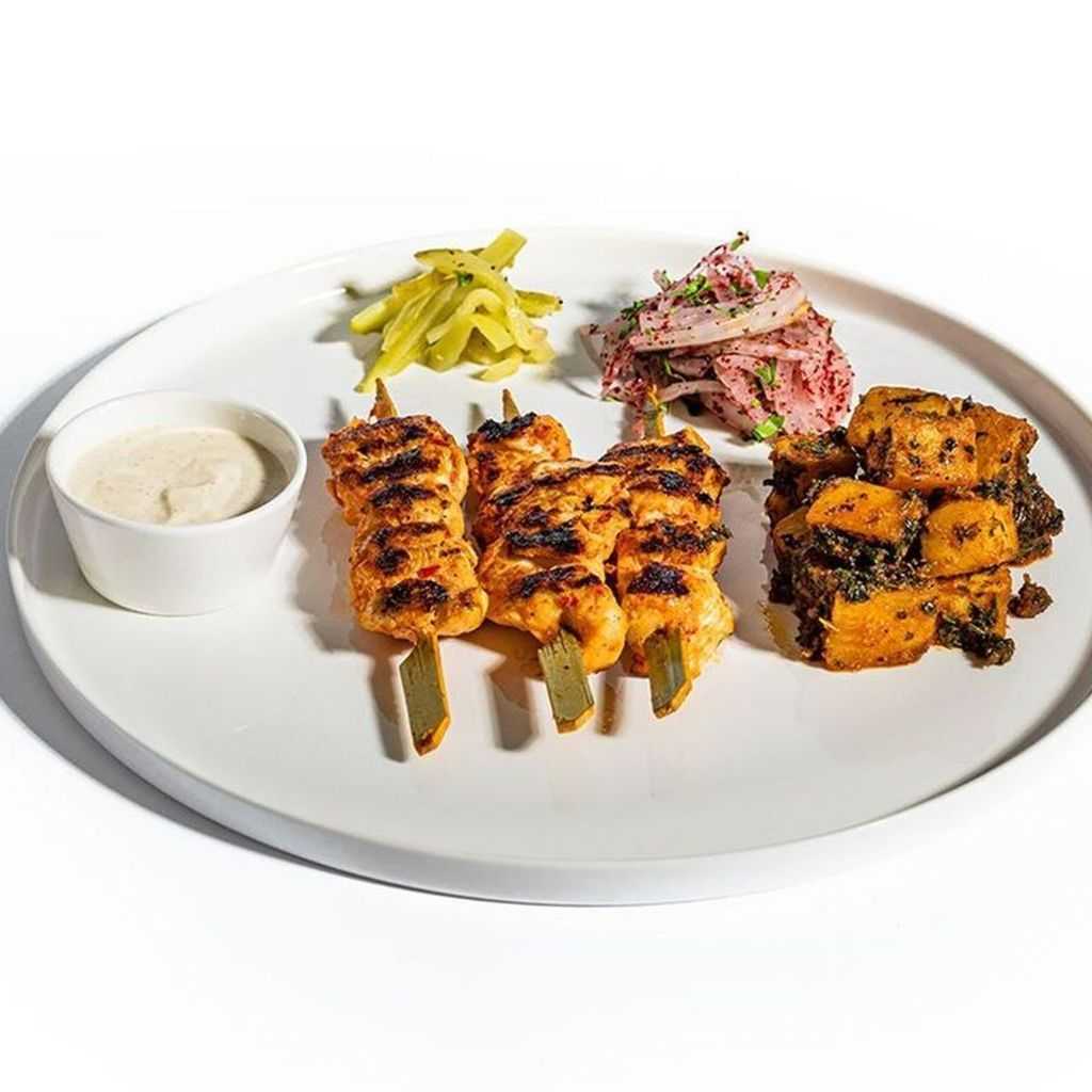Shish Tawook with Batata Harra