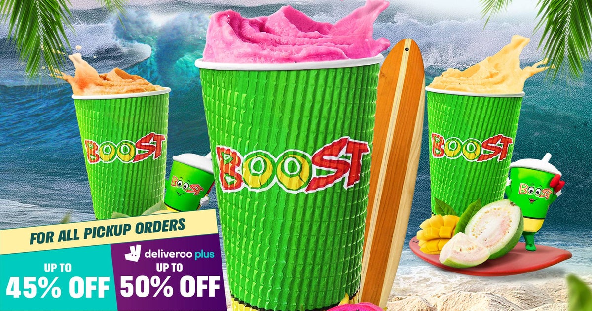 Boost Juice Bars JEM delivery from Jurong East Boon Lay Way Order with Deliveroo