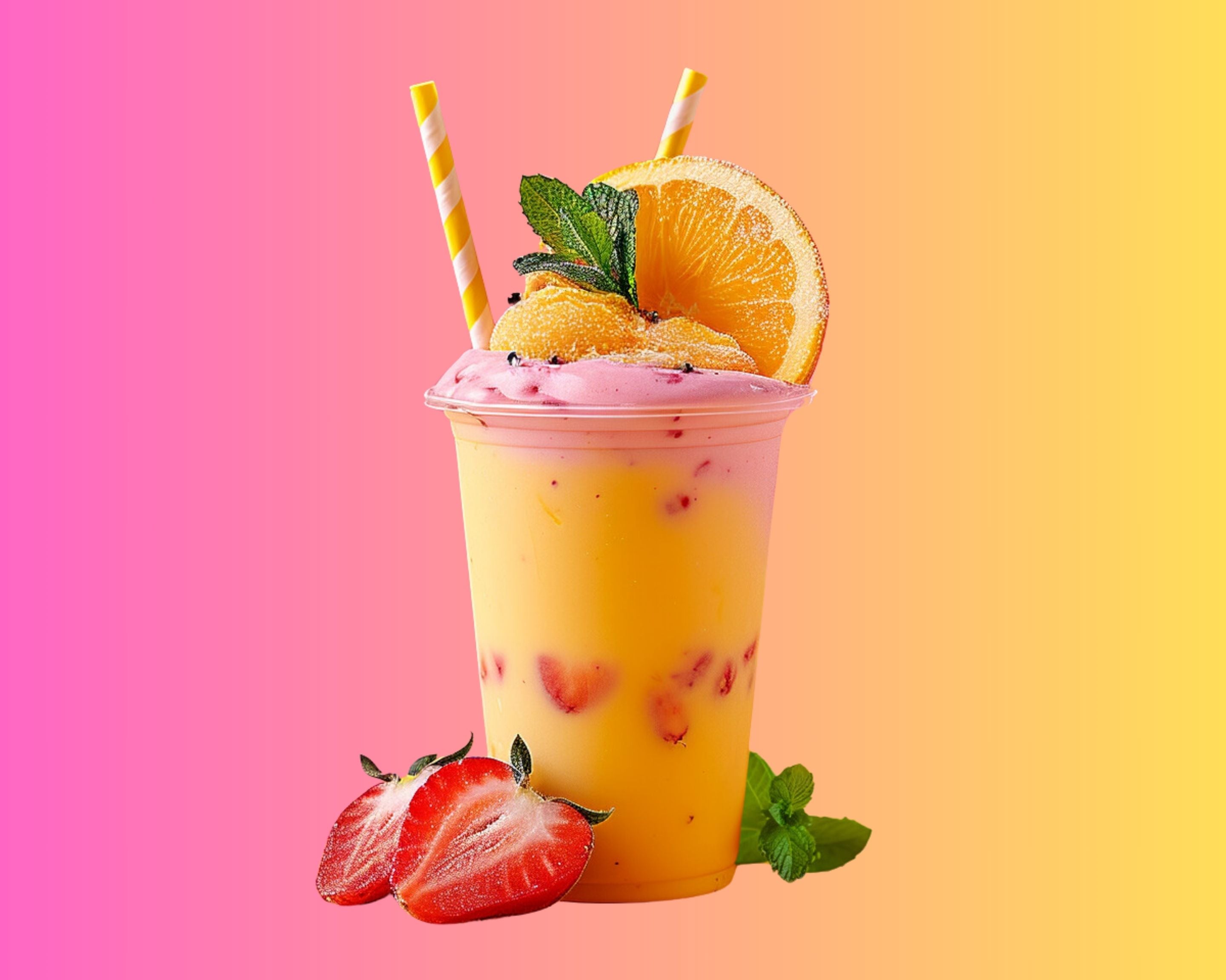 Fresh Smoothie 🍓🍊