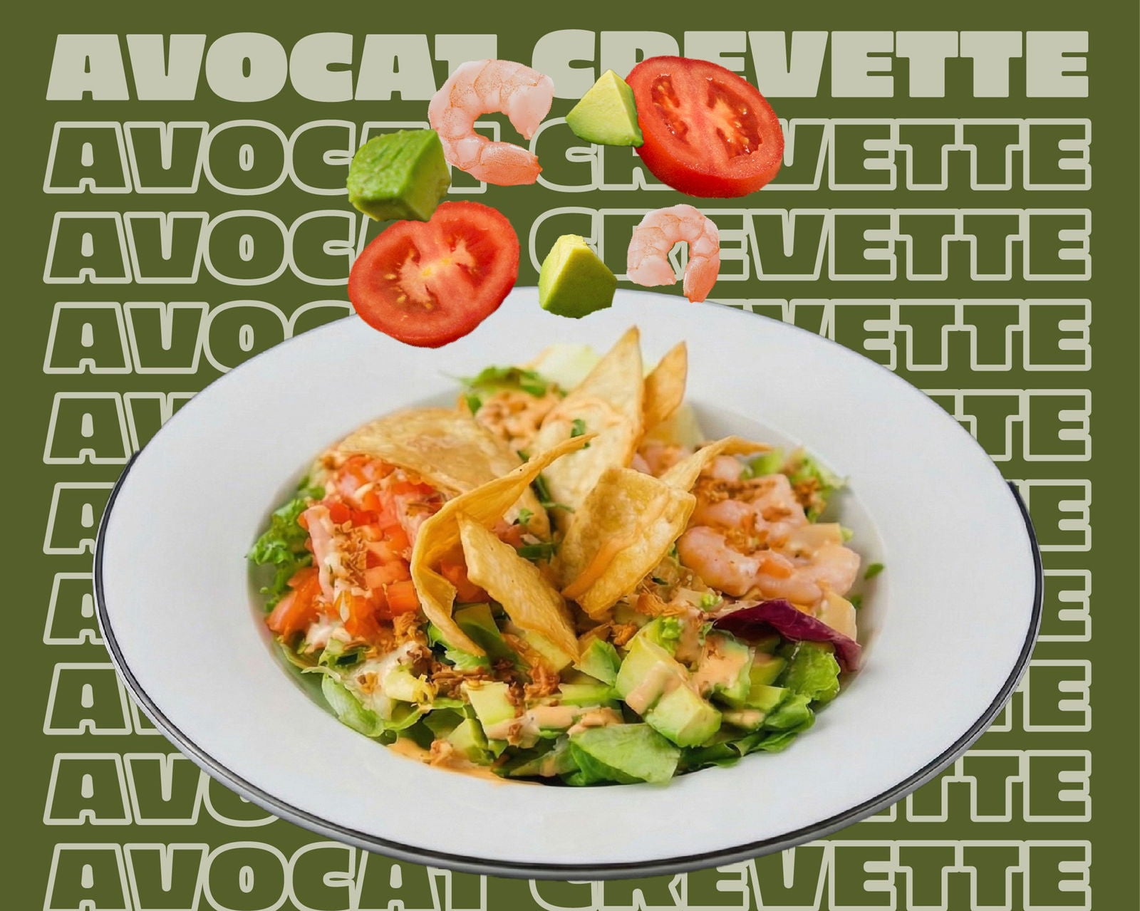 Salade Avocat Crevette.
