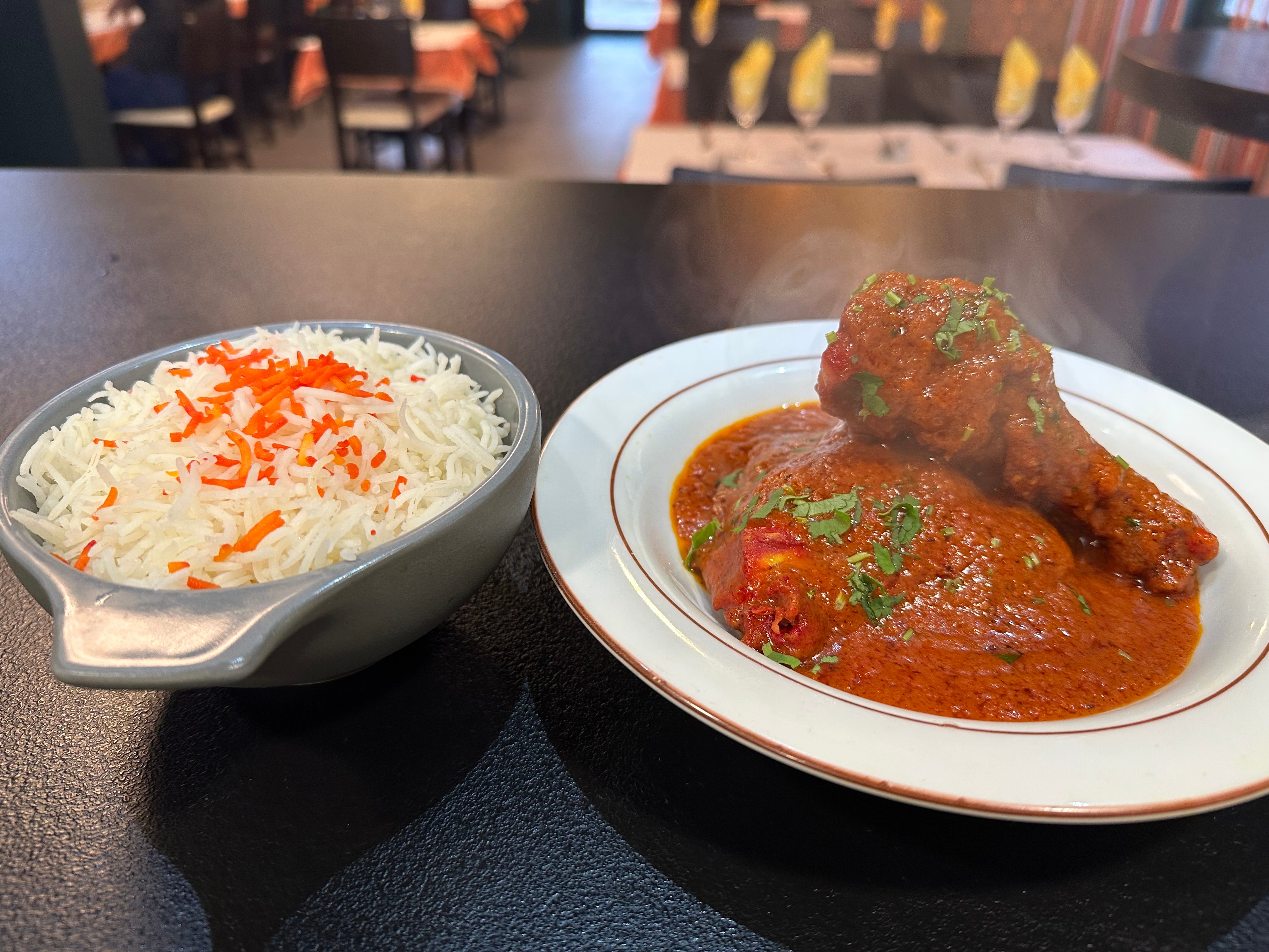 Menu assiette chicken tandoori