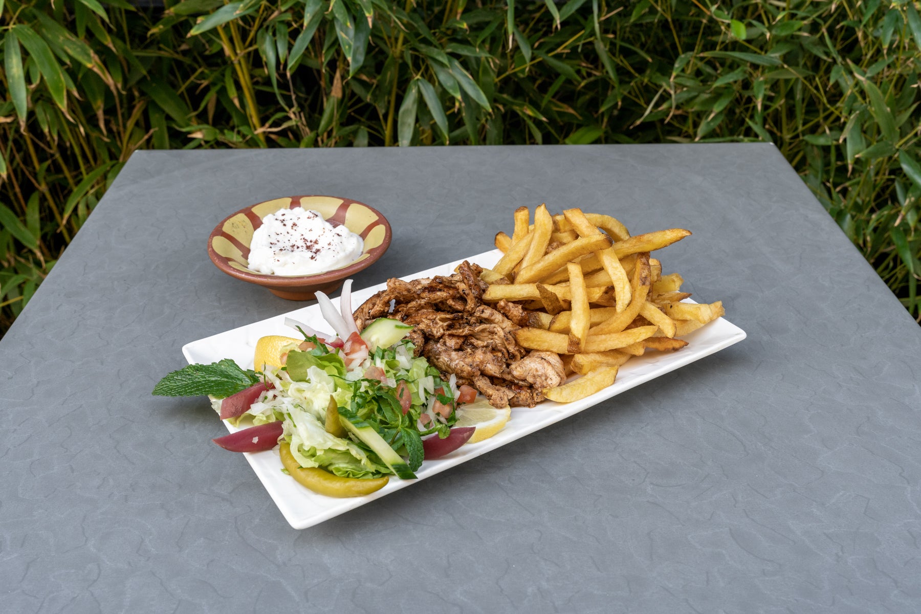 Assiette chiche taouk