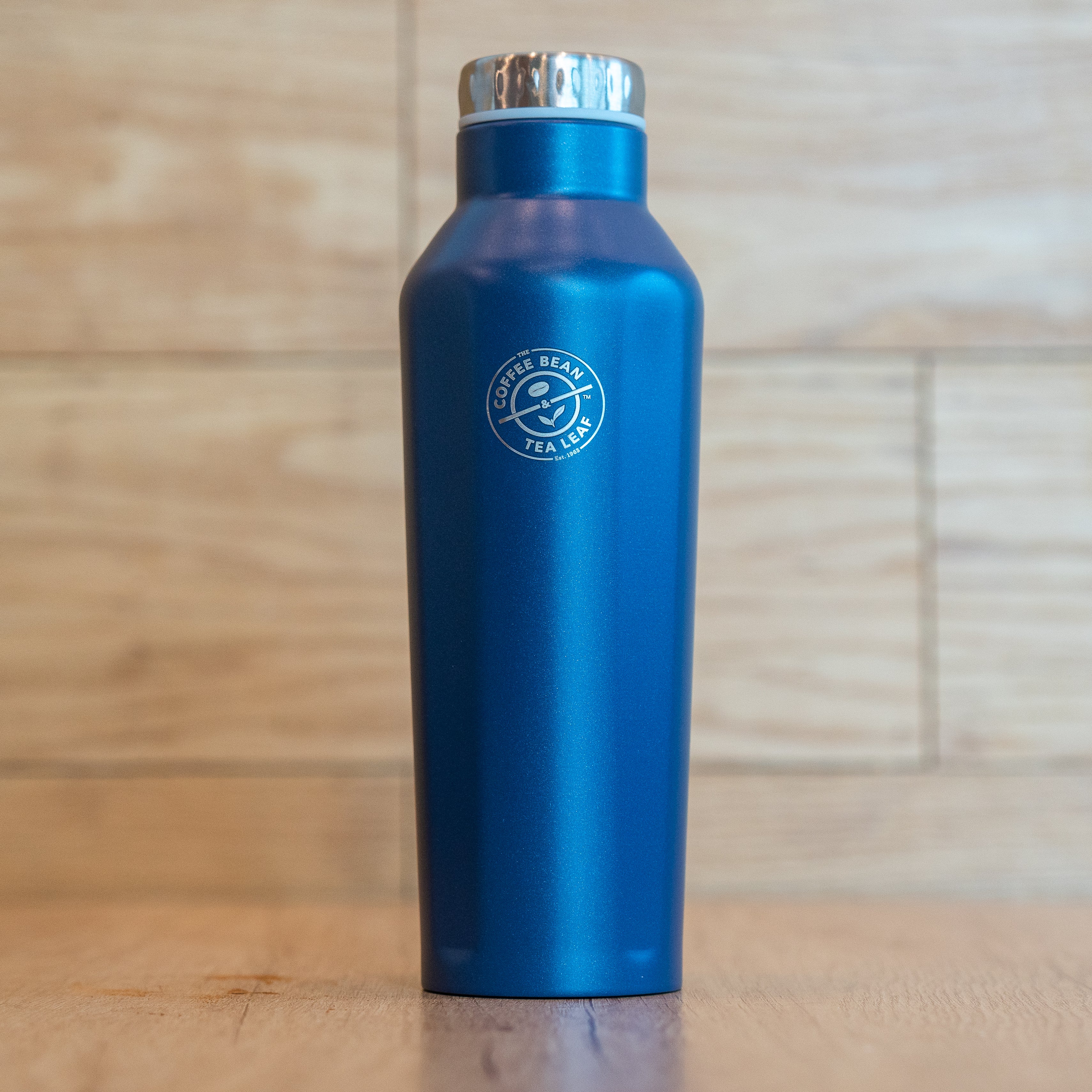 Flask Hex Cobalt Blue