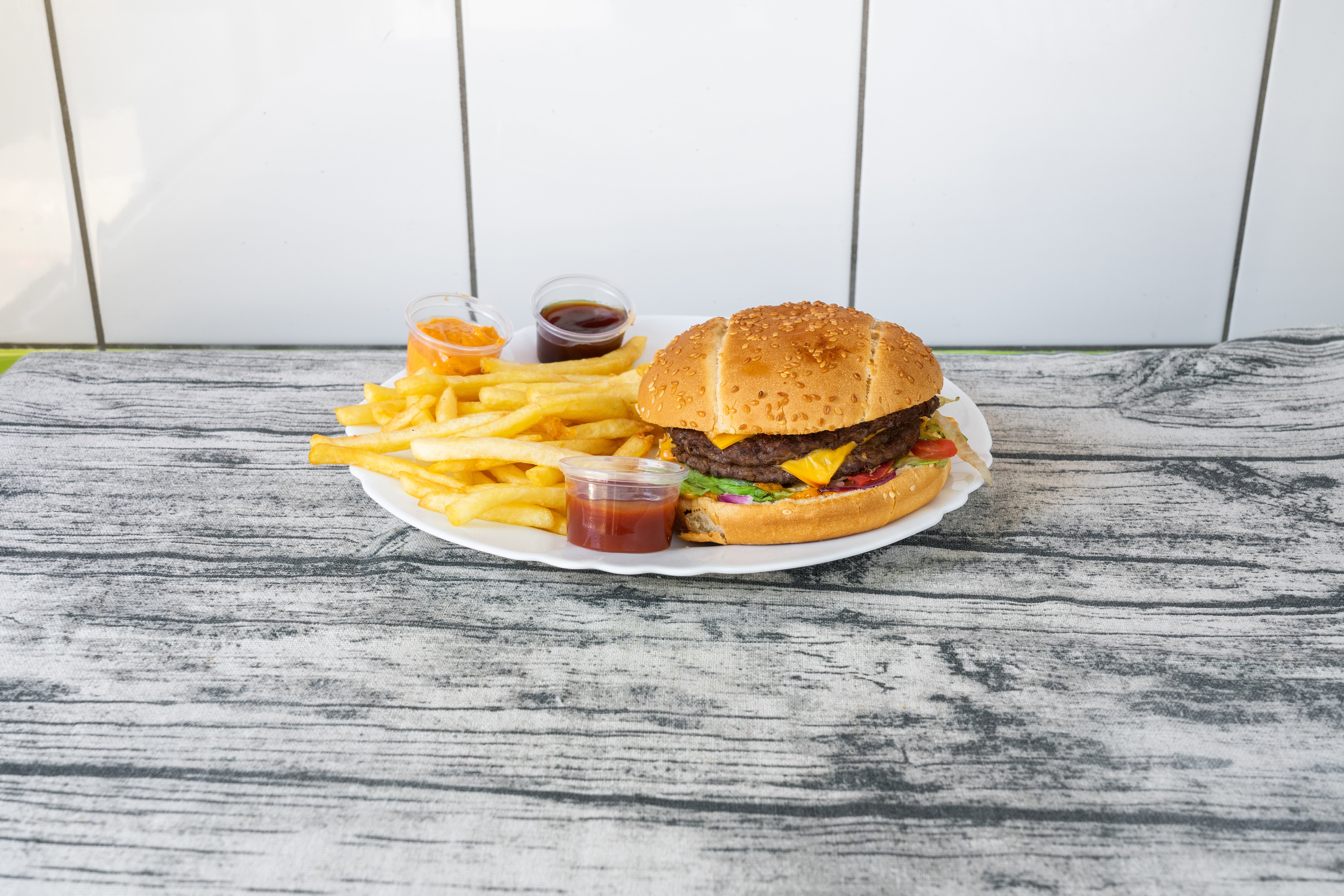 Menu double burger